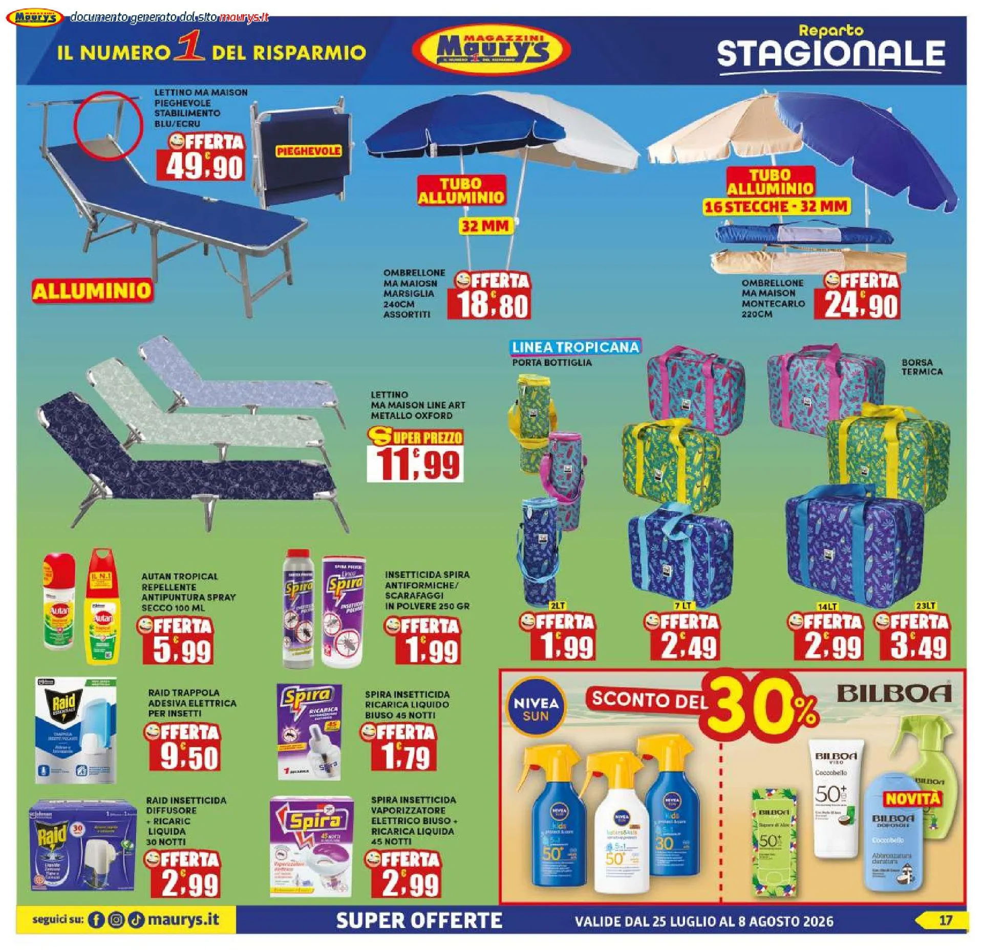 Volantini Maury's da 25 luglio a 8 agosto di 2026 - Pagina del volantino 17