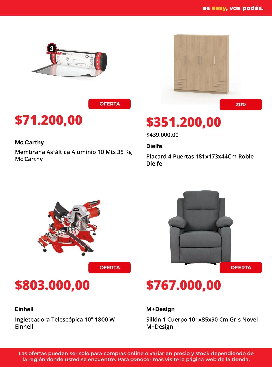 Ofertas de  Easy Ofertas 23 de junio al 7 de julio 2026 - Página 16 del catálogo