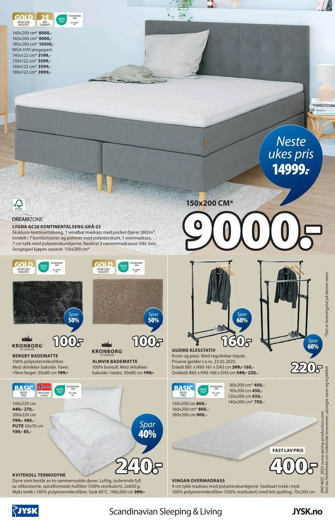 JYSK fra 10. februar til 15. februar 2025 - kundeavisside 17