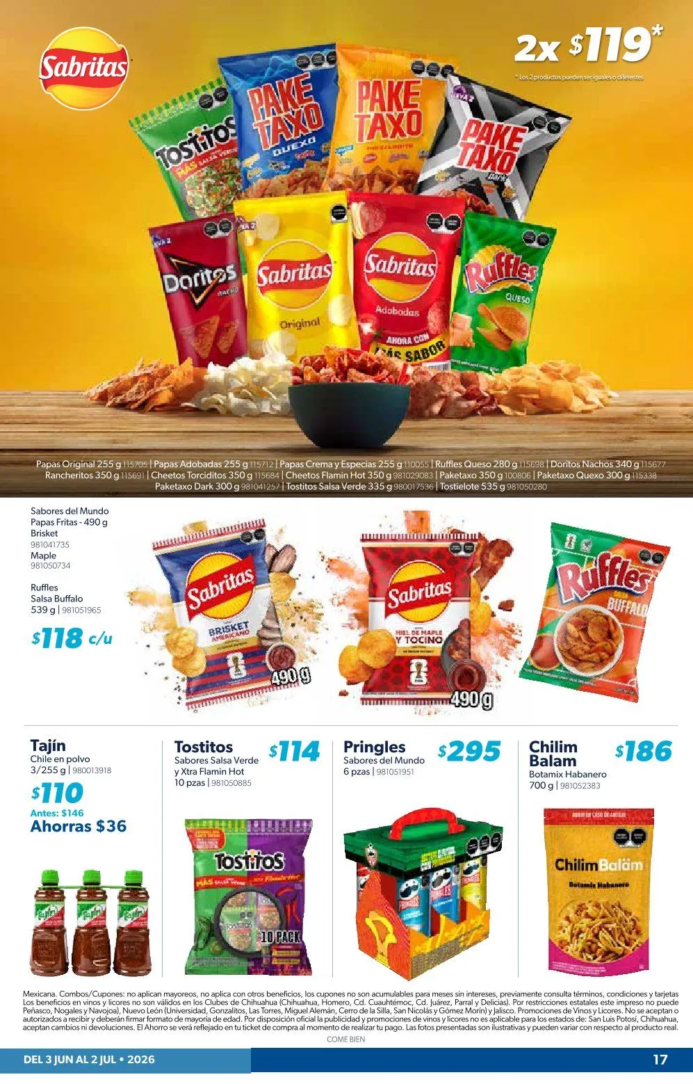 Catálogo de Sam's Club Ofertas 3 de junio al 2 de julio 2026 - Pagina 17
