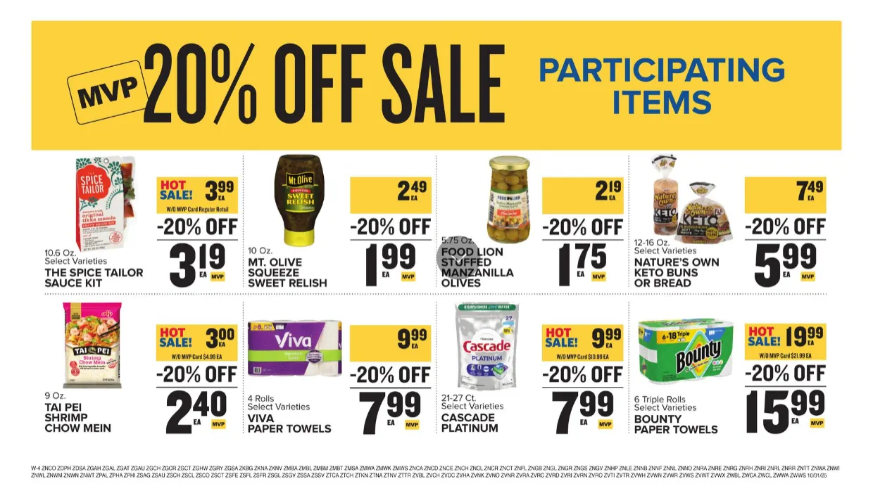 Weekly promotion Food Lion Sales spanning from October 1 to October 7 2025 - Page 17 for Catalogue 365