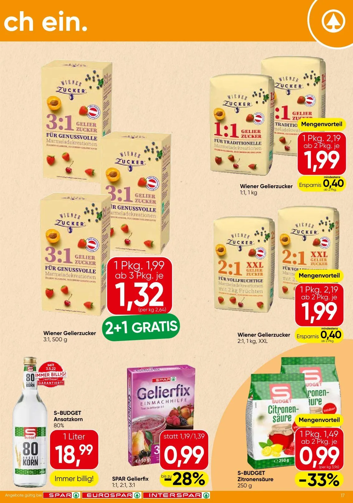 SPAR von 3. Juni bis 17. Juni 2026 - Flugblätt seite 17