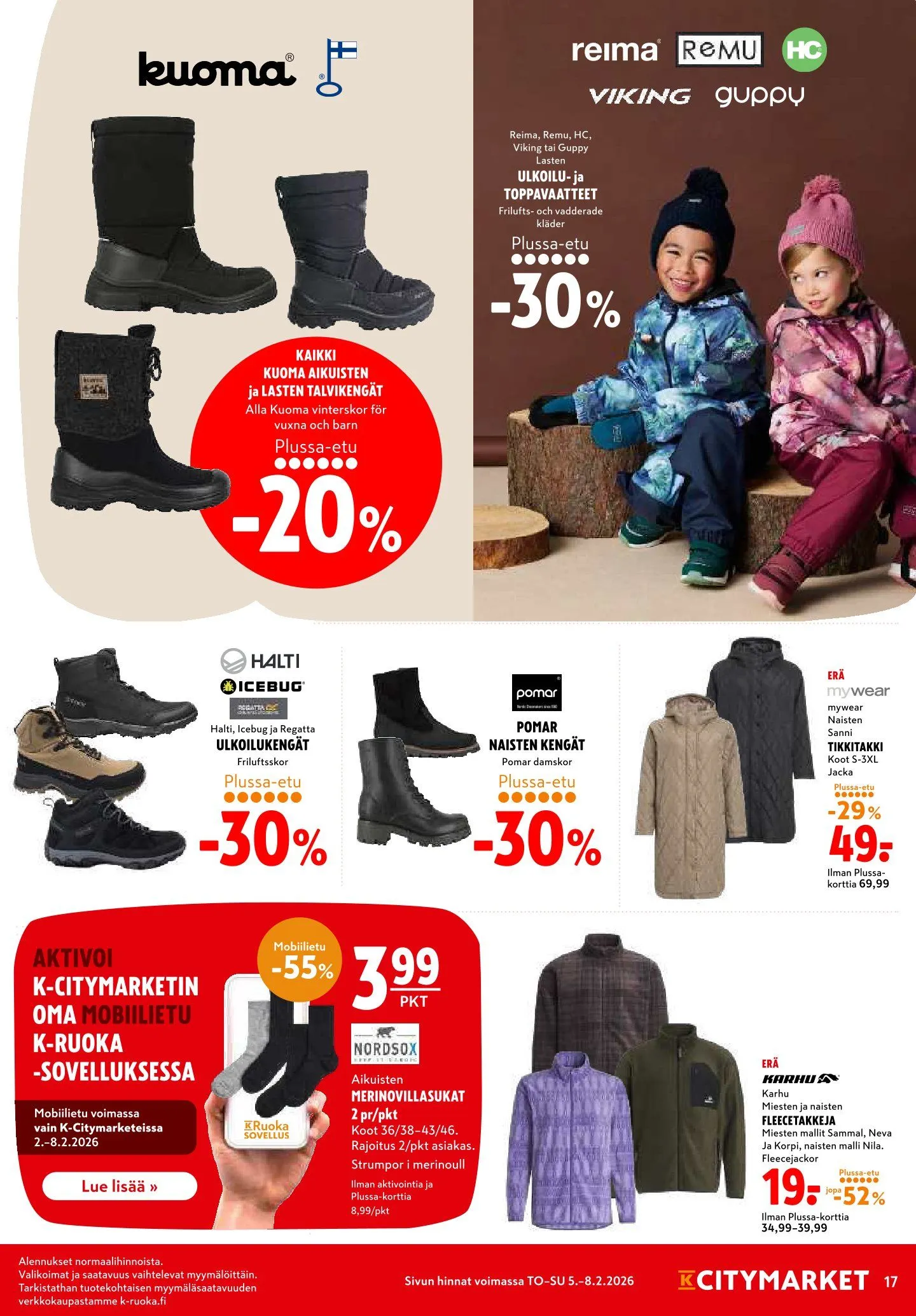 Kaupan K-Citymarket uusimmat tarjoukset voimassa alkaen 4. helmikuuta - 8. helmikuuta 2026 - Tarjouslehti sivu 17