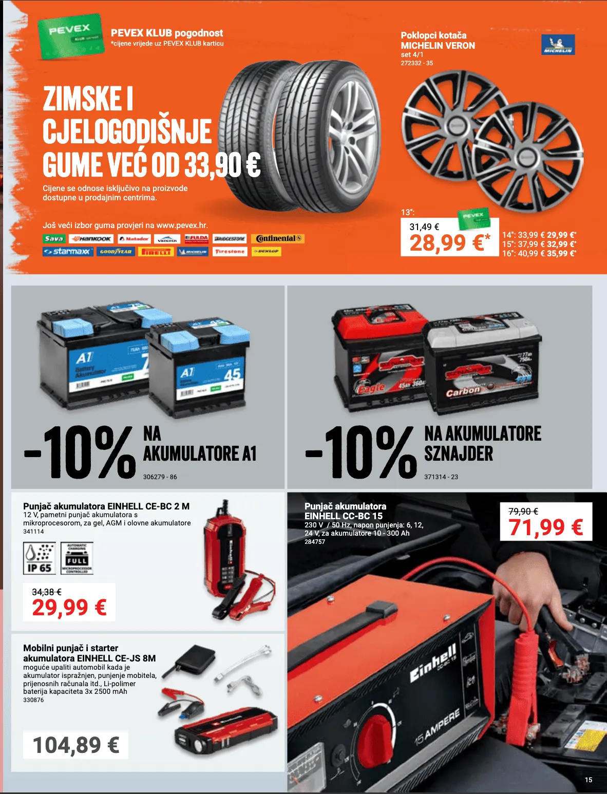 Katalog Najnovije ponude trgovine Pevex od 23. listopada do 17. studenoga 2025. - Pregled Stranica 15