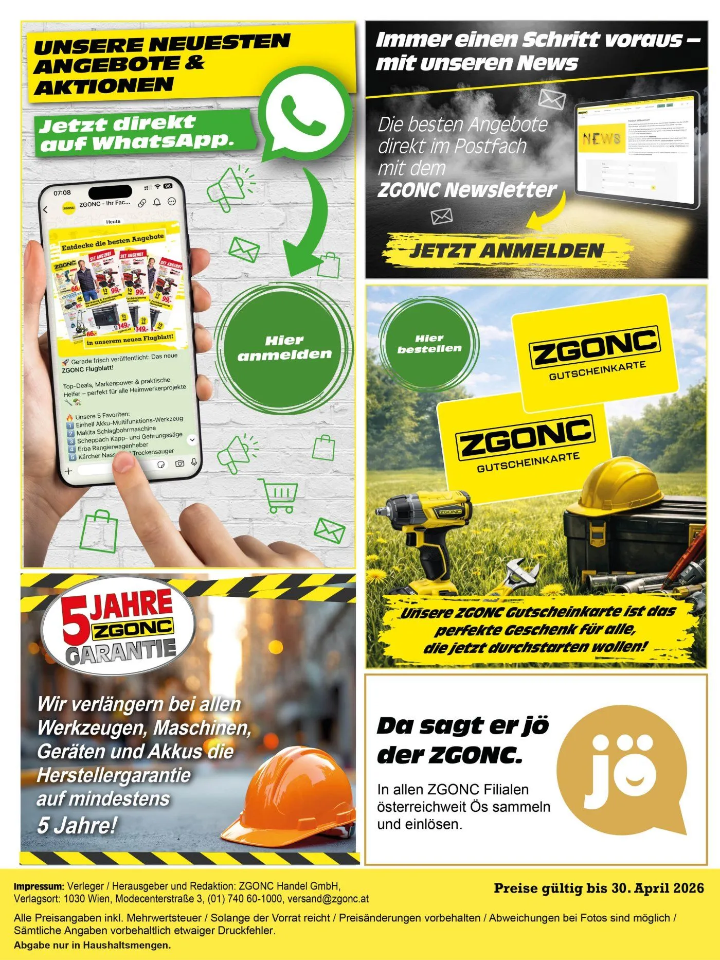 Zgonc Prospekte  von 13. April bis 30. April 2026 - Flugblätt seite  17