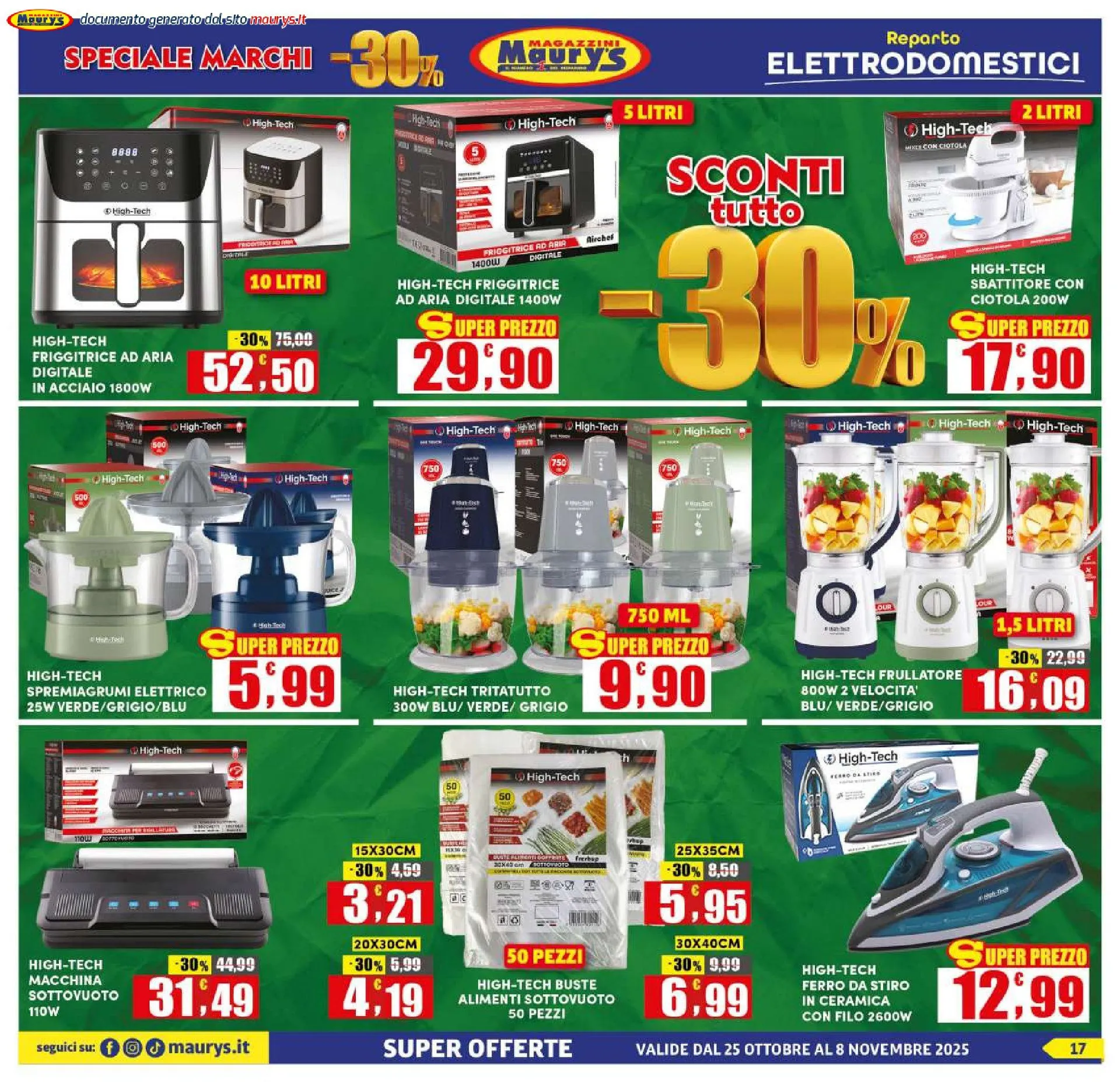 Maury's Volantino da 25 ottobre a 8 novembre di 2025 - Pagina del volantino 17