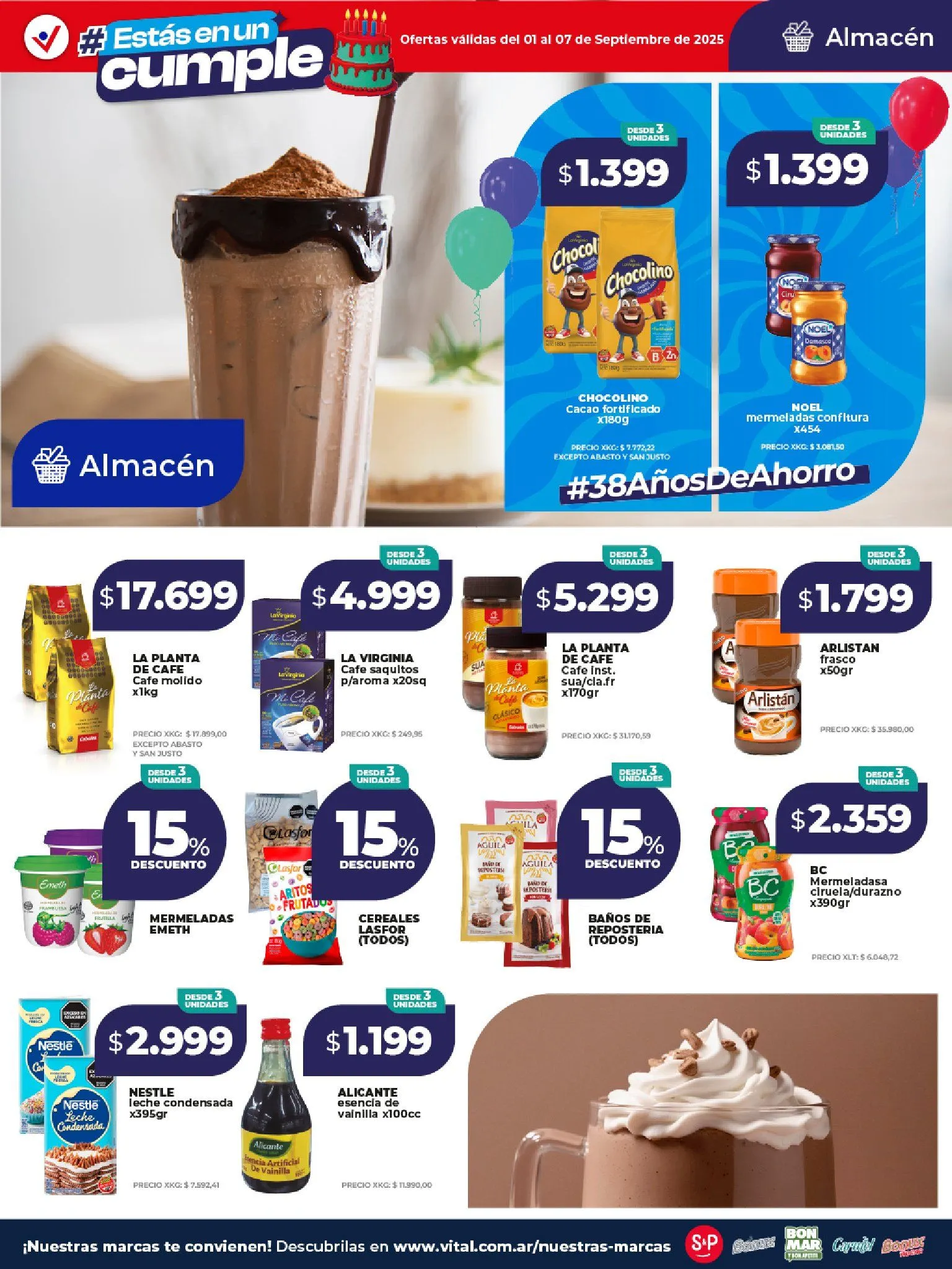 Ofertas de Vital Ofertas 1 de septiembre al 7 de septiembre 2025 - Página 17 del catálogo