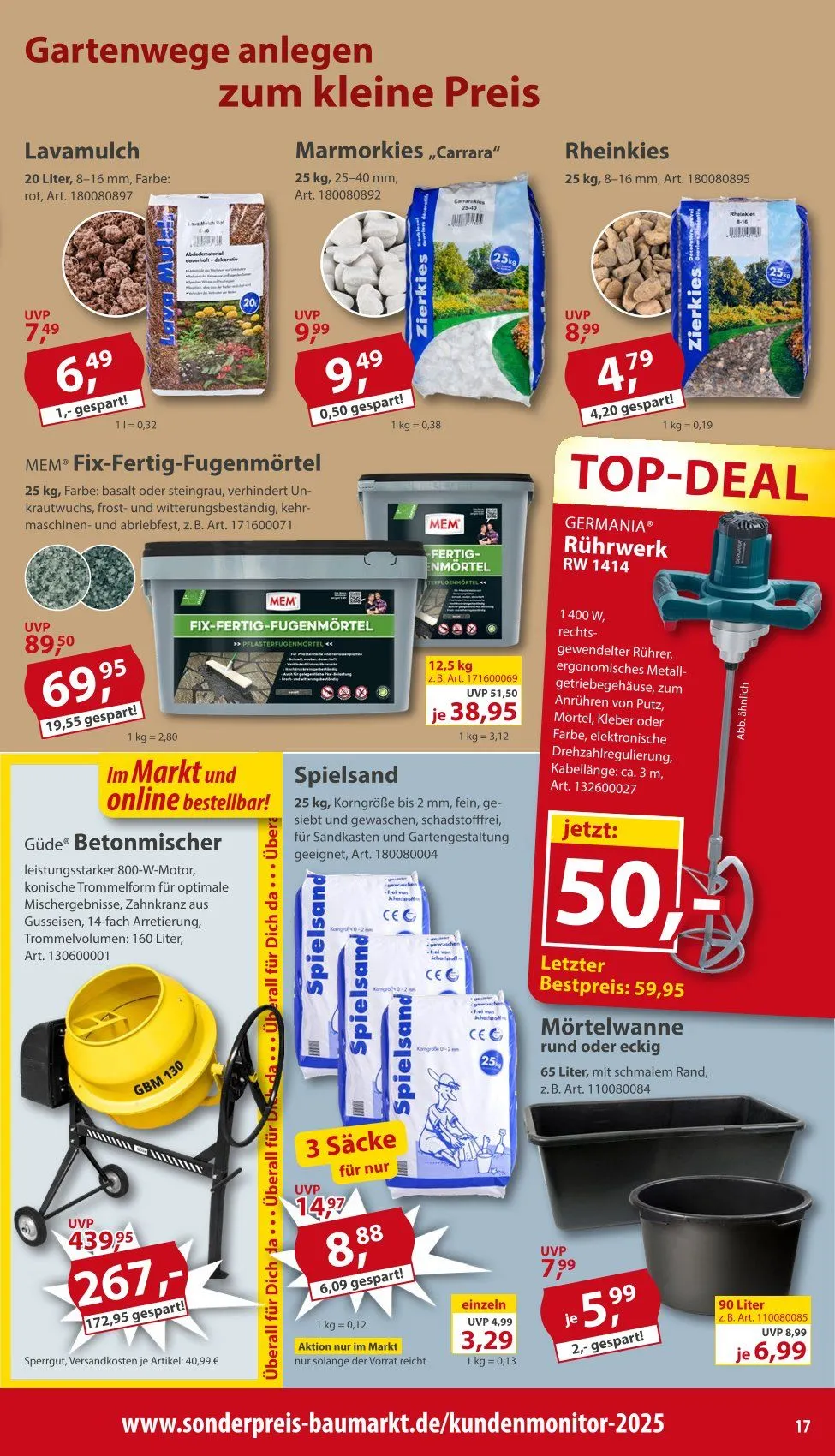 Sonderpreis-Baumarkt Angebote von 9. Mai bis 15. Mai 2026 - Prospekt seite 17