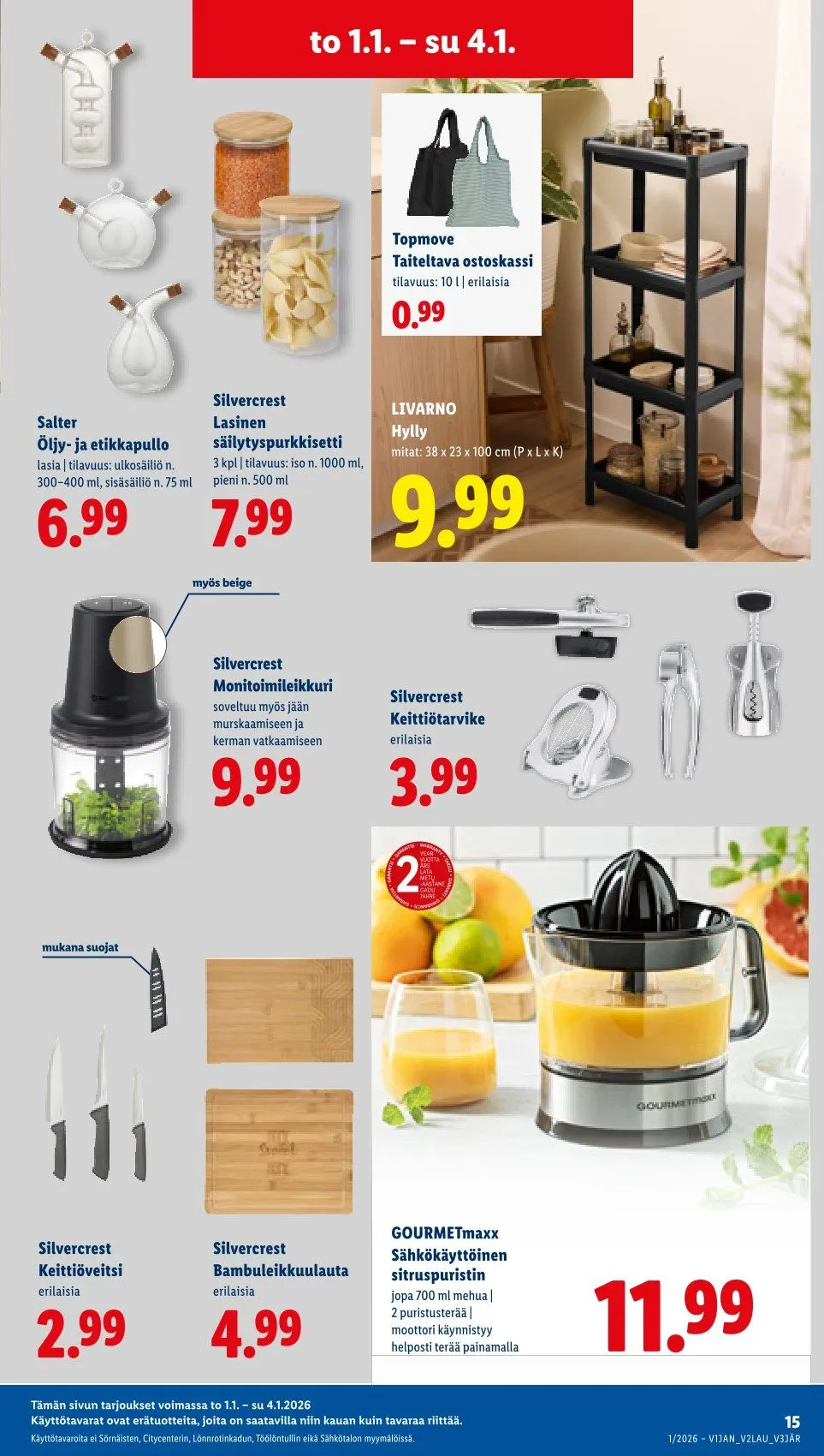 Kaupan Lidl  tarjoukset voimassa alkaen 1. tammikuuta - 4. tammikuuta 2026 - Tarjouslehti sivu 17