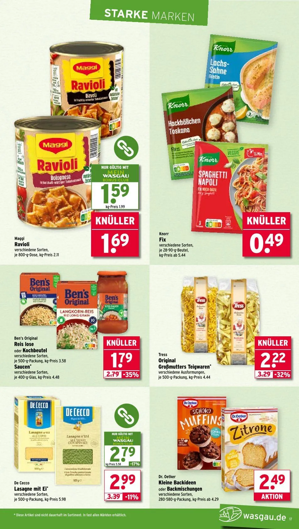 Wasgau Prospekte von 21. Juli bis 26. Juli 2025 - Prospekt seite 17