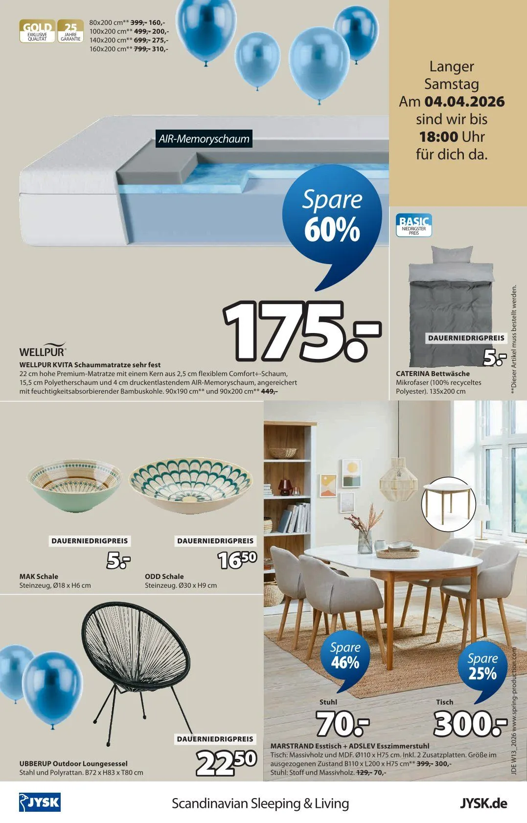 JYSK Prospekte von 21. März bis 2. Mai 2026 - Prospekt seite 17