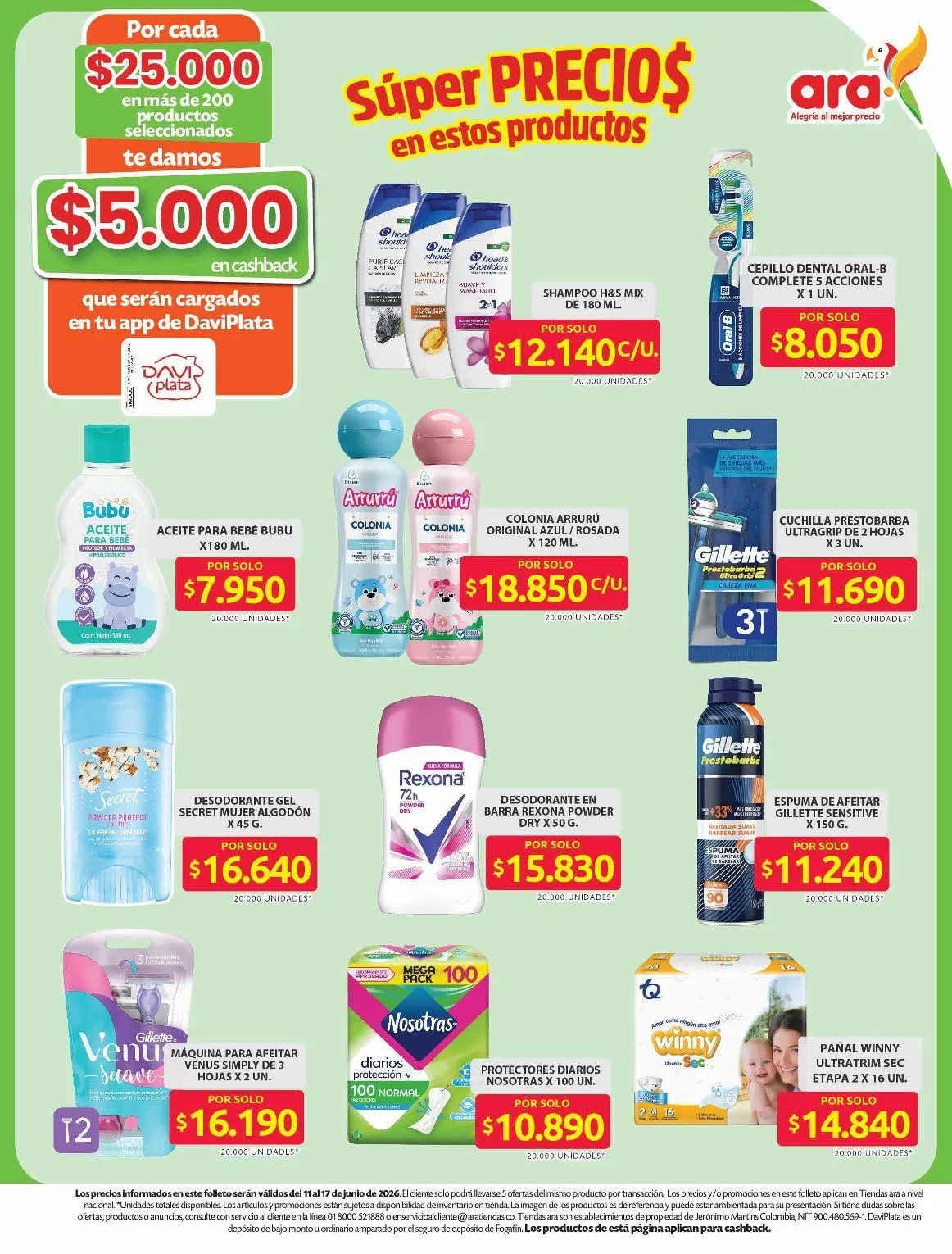Catalogo de ofertas de Ara 11 de junio al 8 de julio 2026 - Pag 17