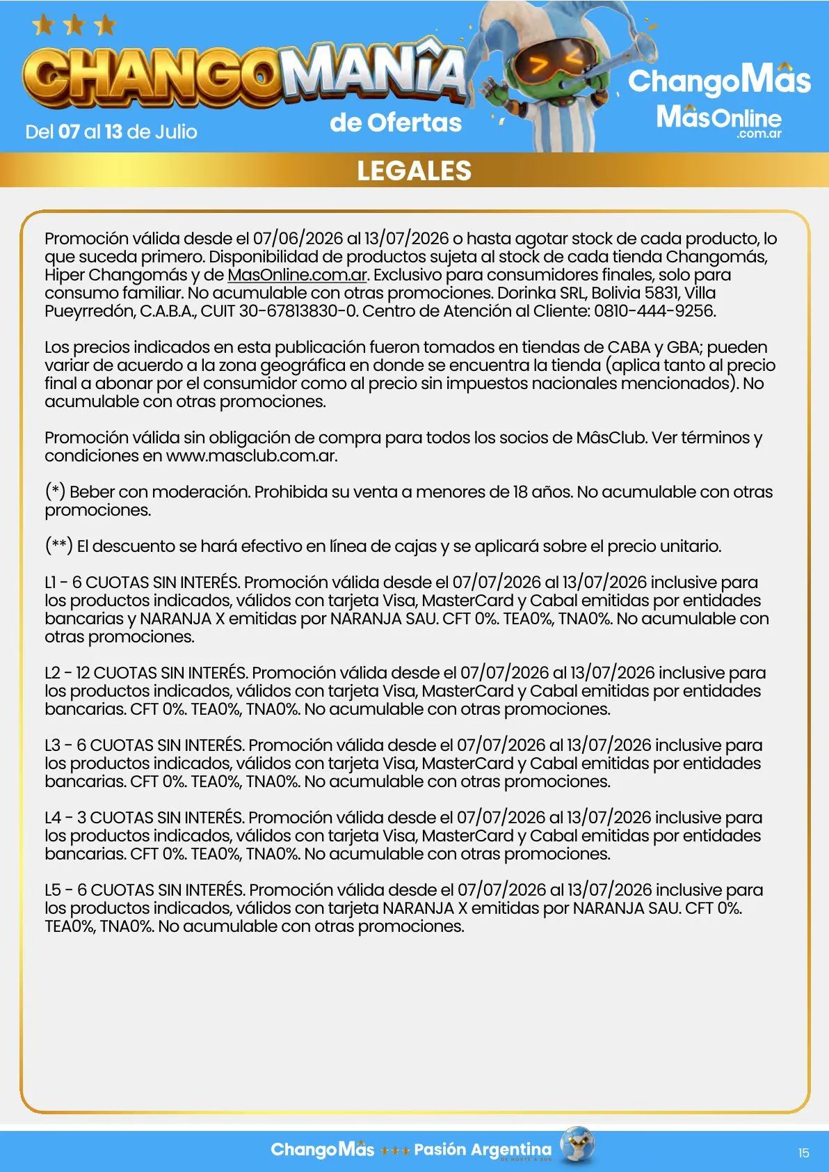 Ofertas de Changomas Ofertas 7 de julio al 13 de julio 2026 - Página 17 del catálogo