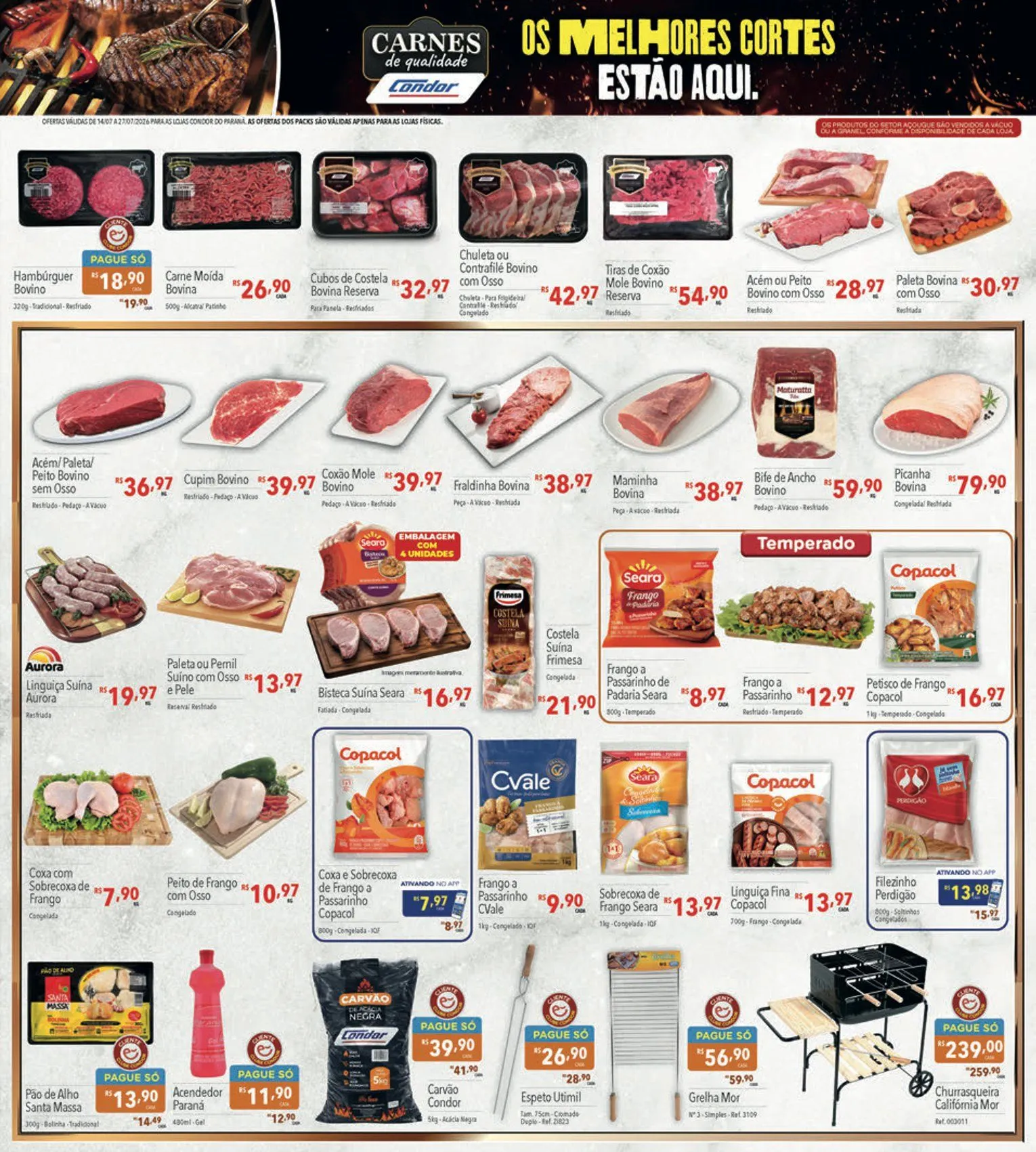 Encarte de Folhetos Supermercados Condor 14 de julho até 27 de julho 2026 - Pagina 17