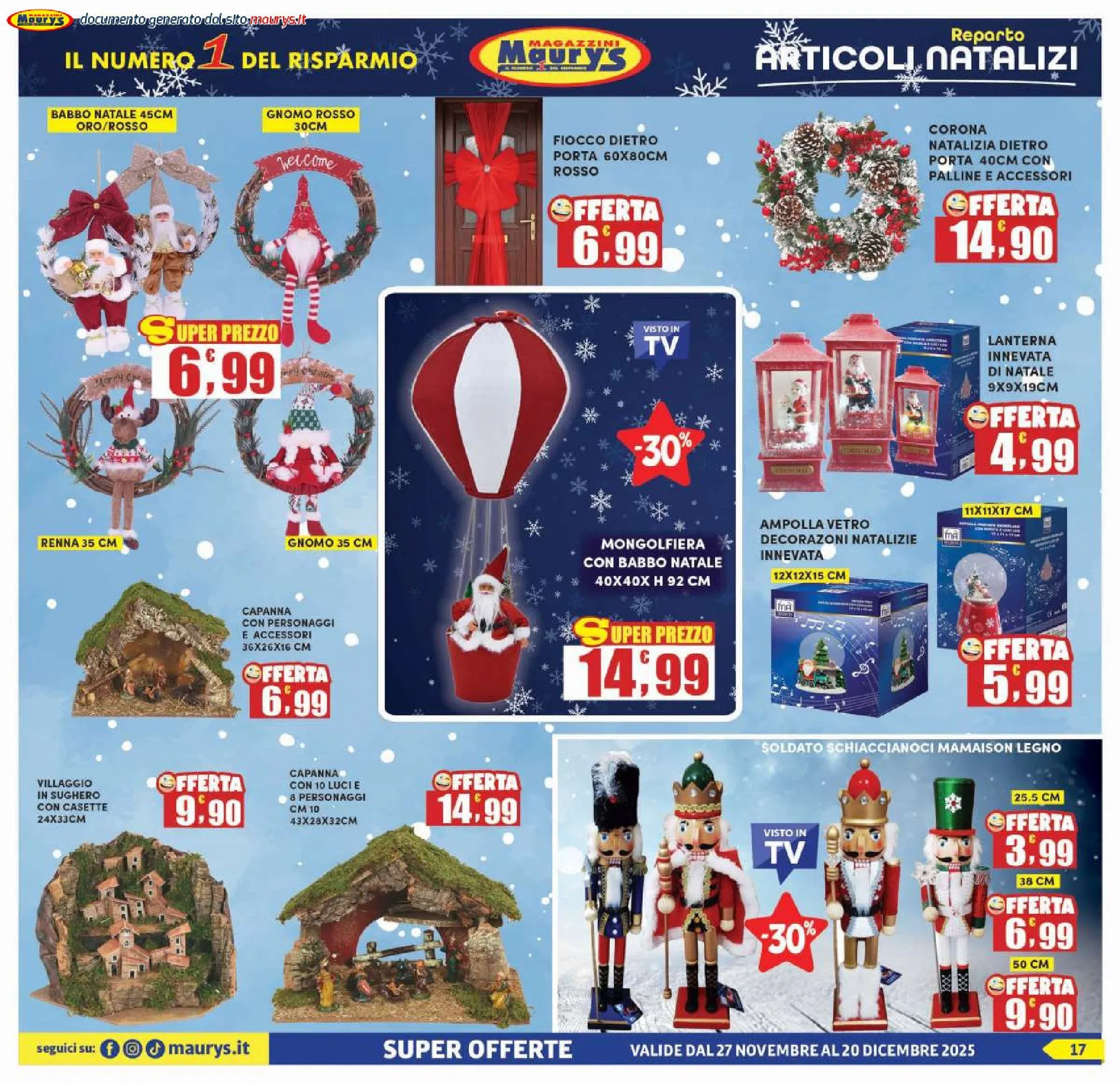 Maury's  Volantino da 27 novembre a 20 dicembre di 2025 - Pagina del volantino 17