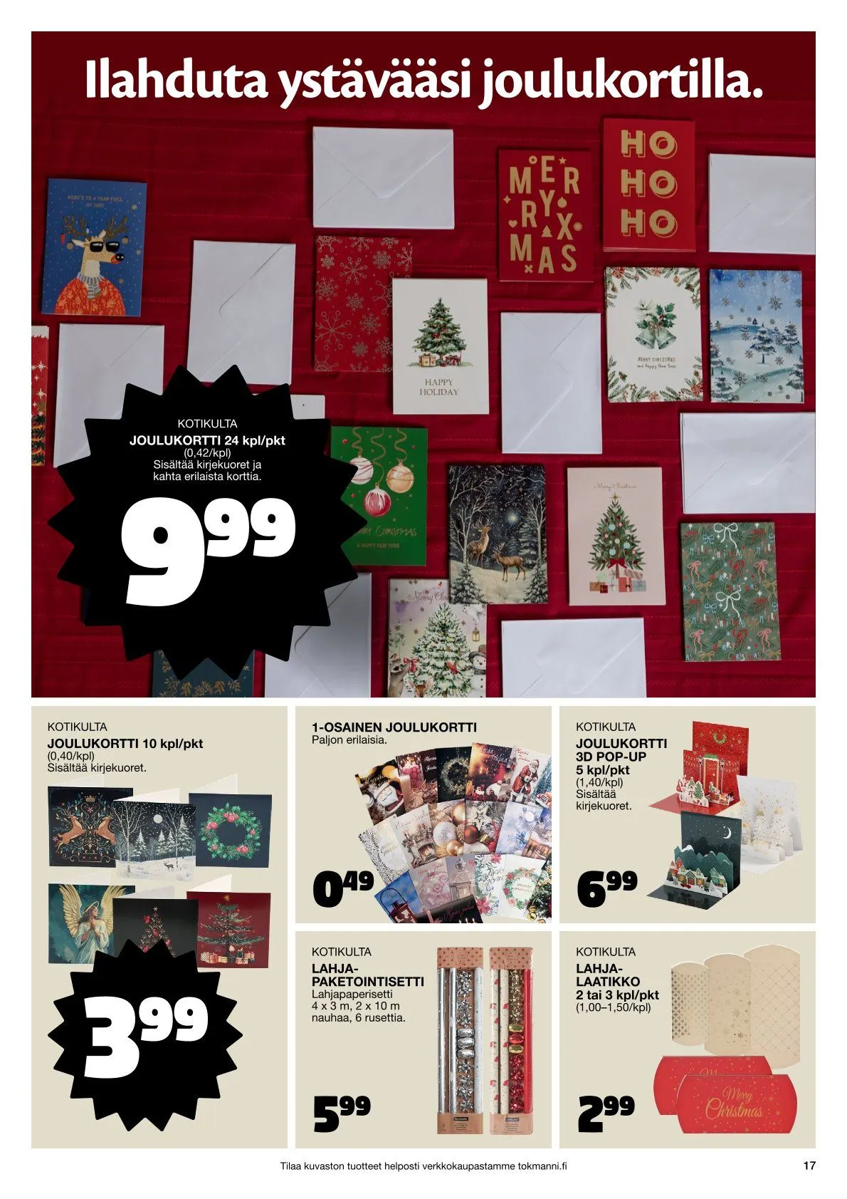  Tokmanni Tarjoukset voimassa alkaen 28. marraskuuta - 24. joulukuuta 2025 - Tarjouslehti sivu 17