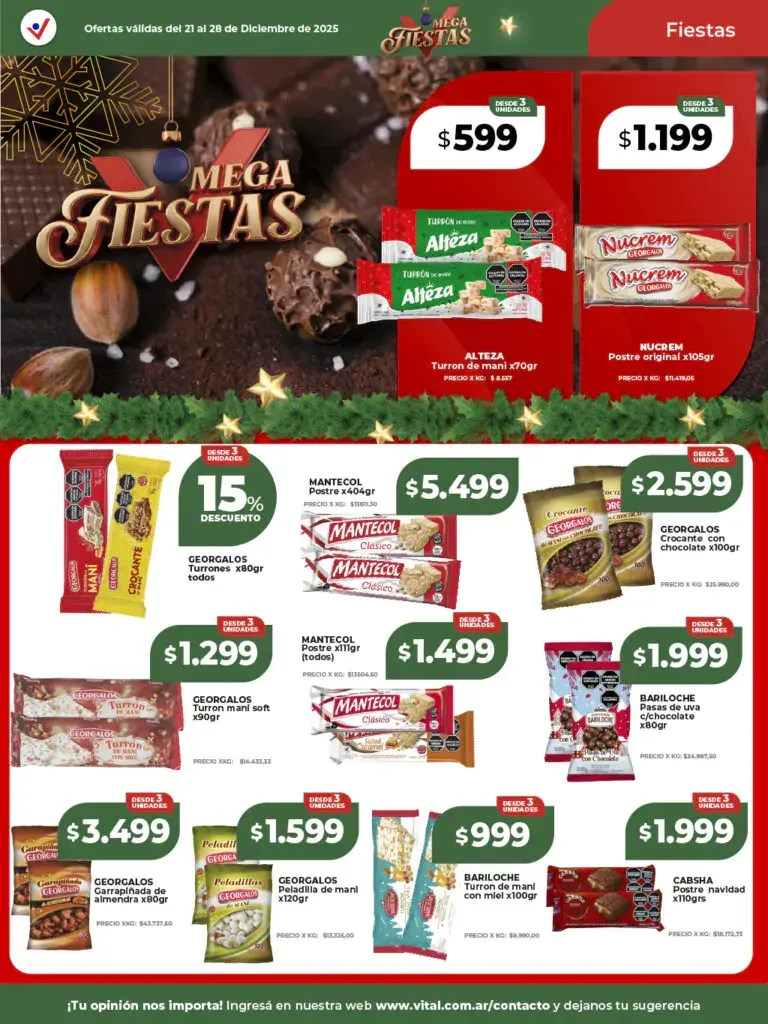 Ofertas de Vital Ofertas 22 de diciembre al 28 de diciembre 2025 - Página 16 del catálogo