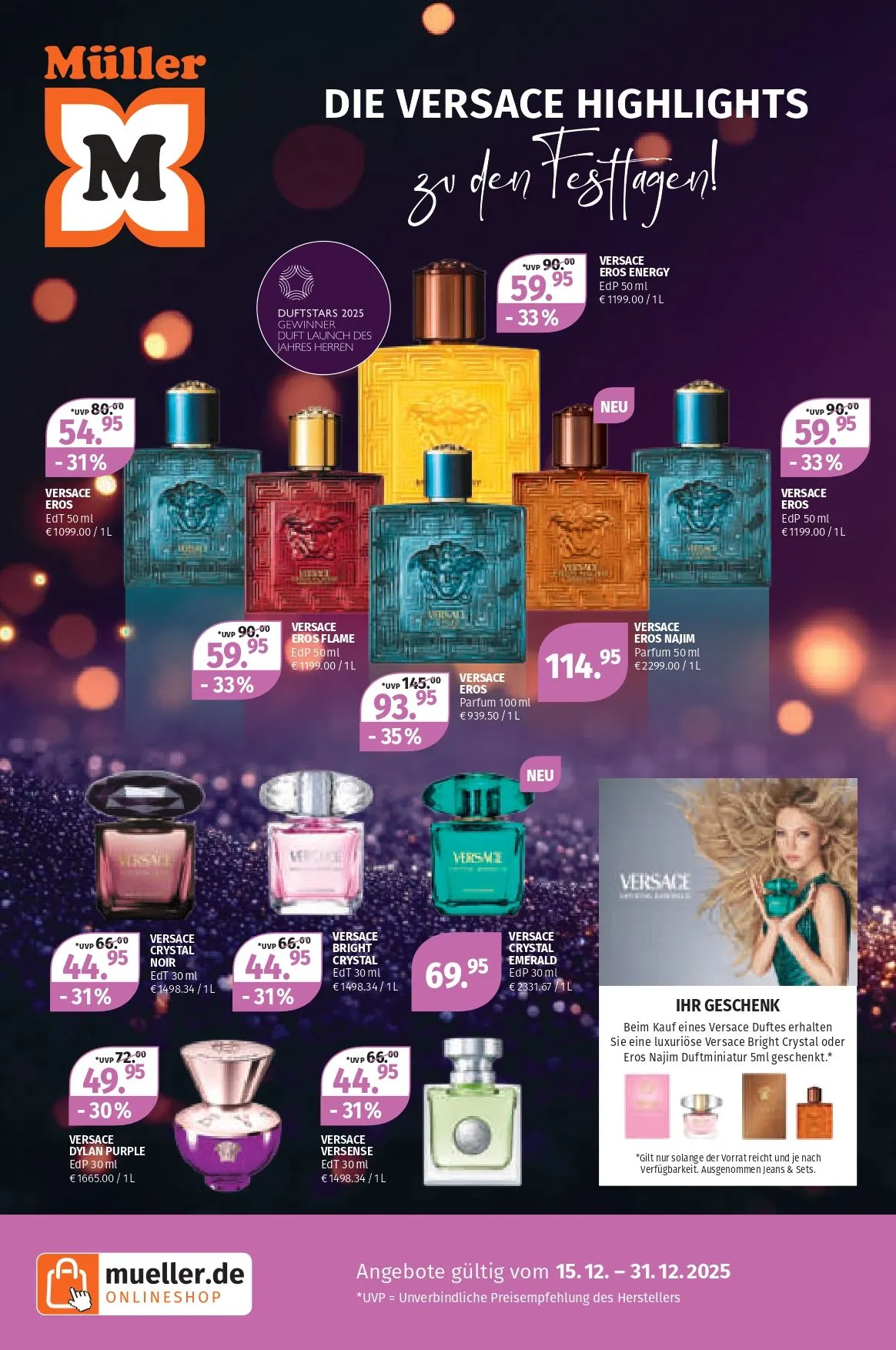 Müller Angebote von 15. Dezember bis 31. Dezember 2025 - Prospekt seite 16