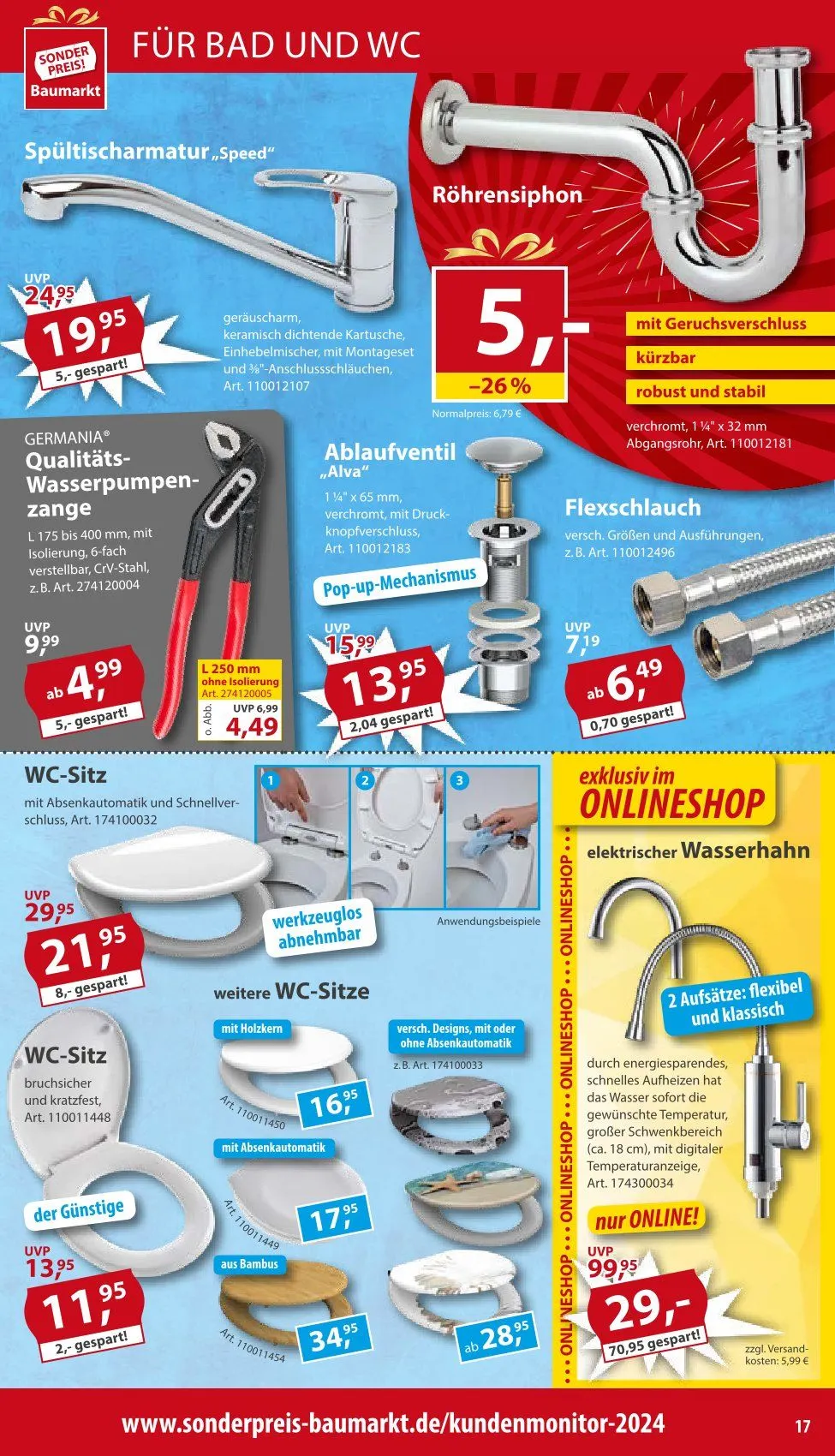 Sonderpreis-Baumarkt Prospekt von 26. April bis 2. Mai 2025 - Prospekt seite 17