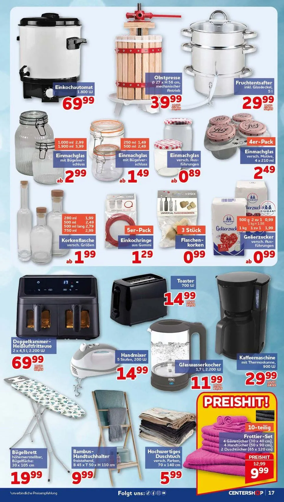CENTERSHOP Prospekte von 20. Juli bis 25. Juli 2026 - Prospekt seite 17