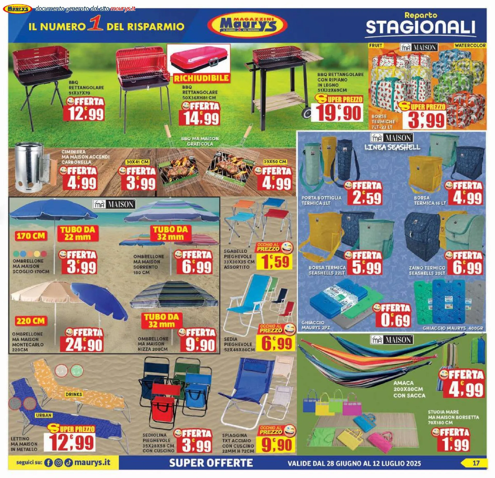 Maury's Promozione da 28 giugno a 12 luglio di 2025 - Pagina del volantino 17