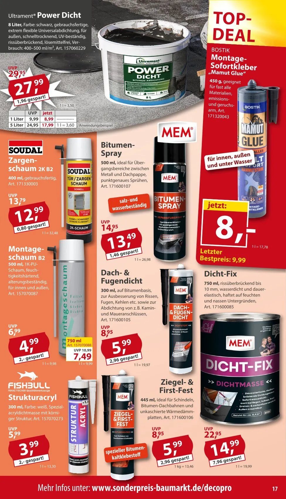 Sonderpreis-Baumarkt Angebote von 30. Mai bis 5. Juni 2026 - Prospekt seite 17