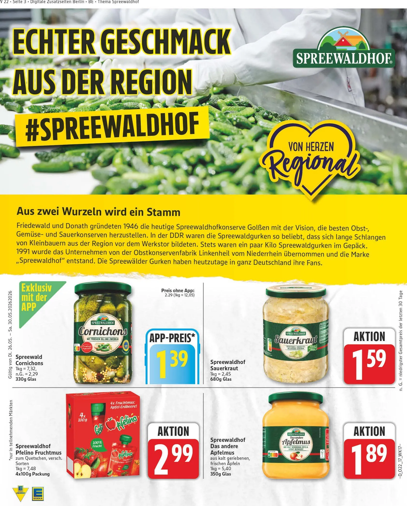 Edeka Angebote von 26. Mai bis 30. Mai 2026 - Prospekt seite 17