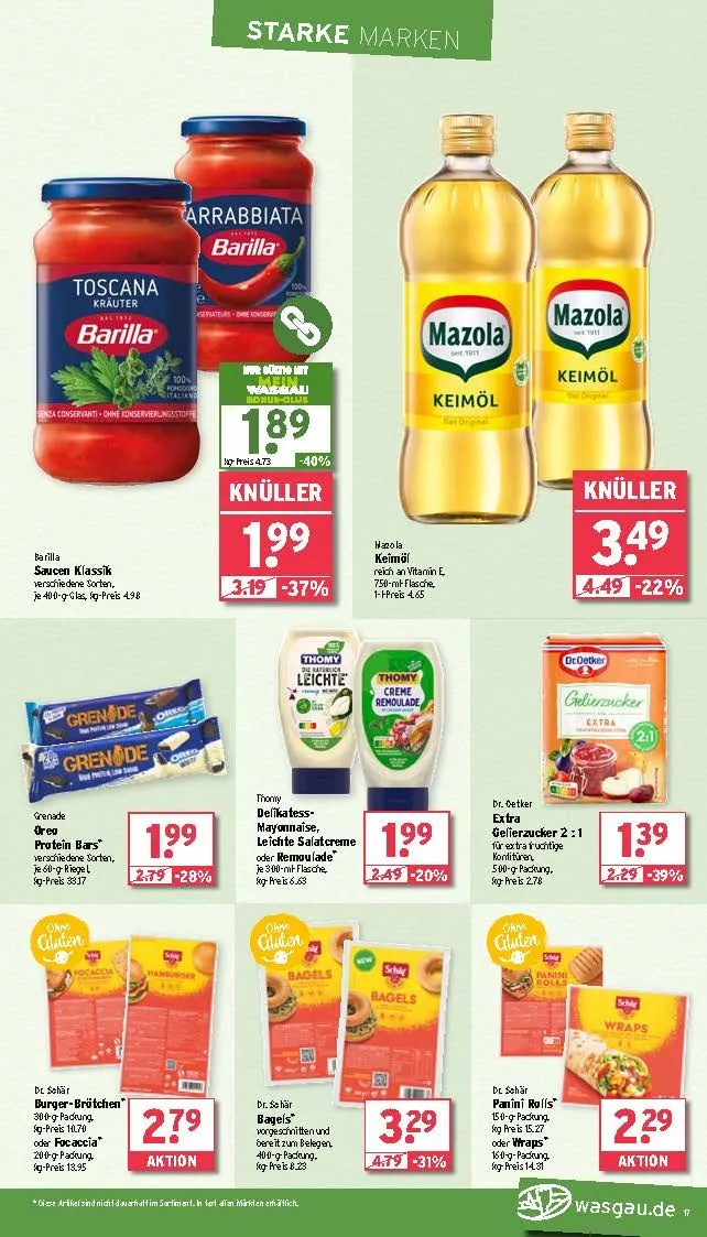 Wasgau Angebote von 10. Juni bis 14. Juni 2025 - Prospekt seite 17