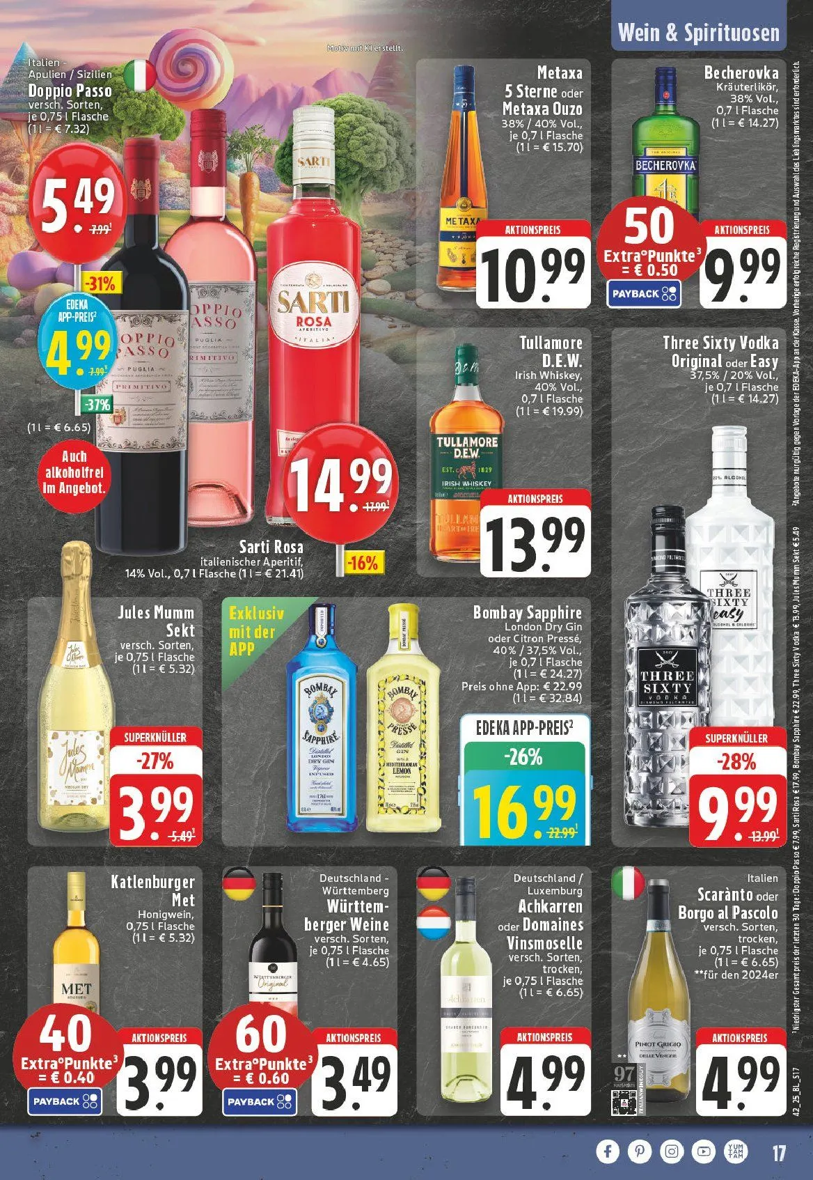 Edeka Prospekte von 12. Oktober bis 17. Oktober 2025 - Prospekt seite 17