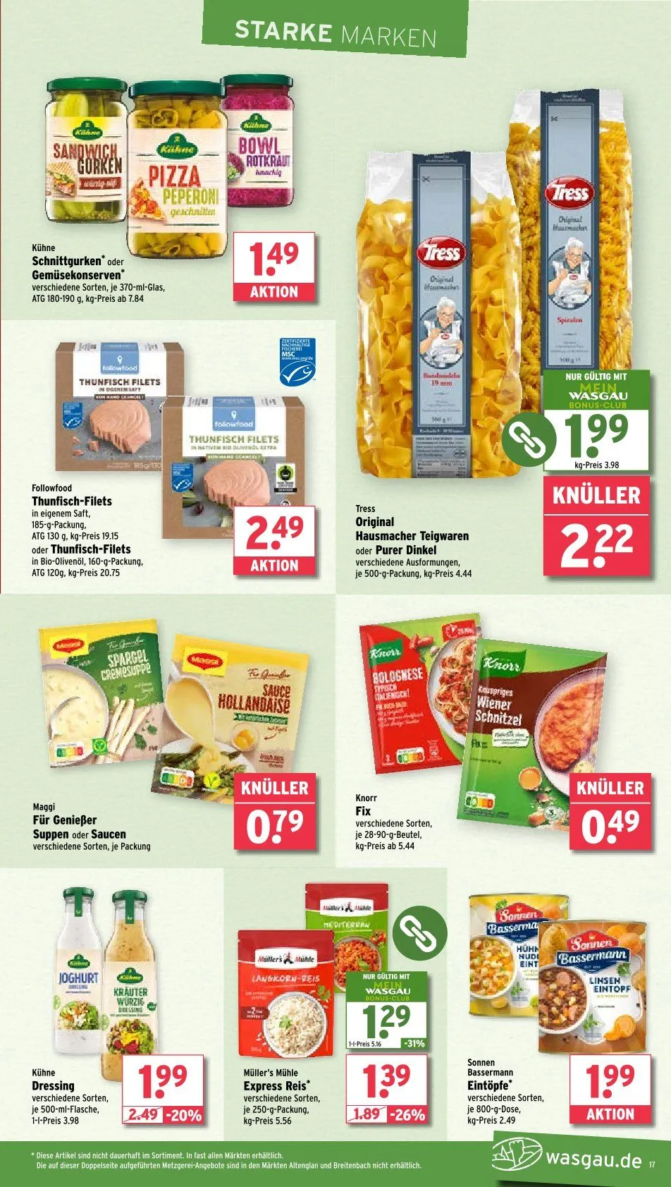 Wasgau Prospekt von 16. Juni bis 21. Juni 2025 - Prospekt seite 13