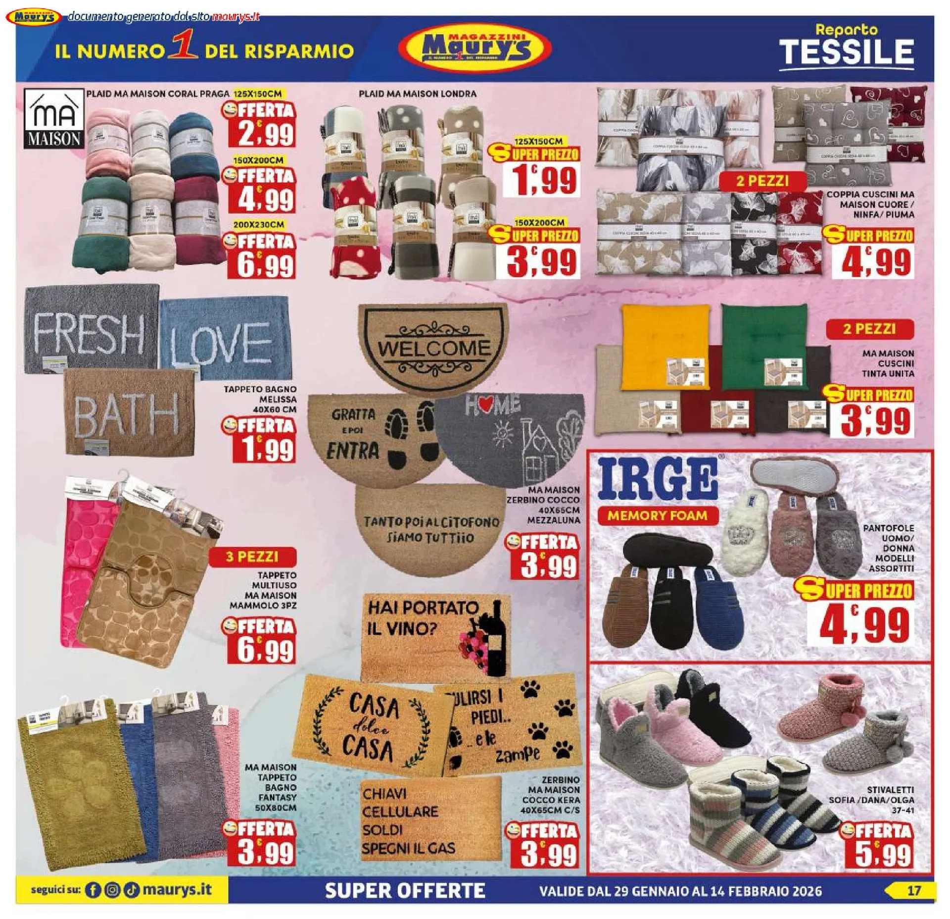Maury's Volantino da 29 gennaio a 14 febbraio di 2026 - Pagina del volantino 17