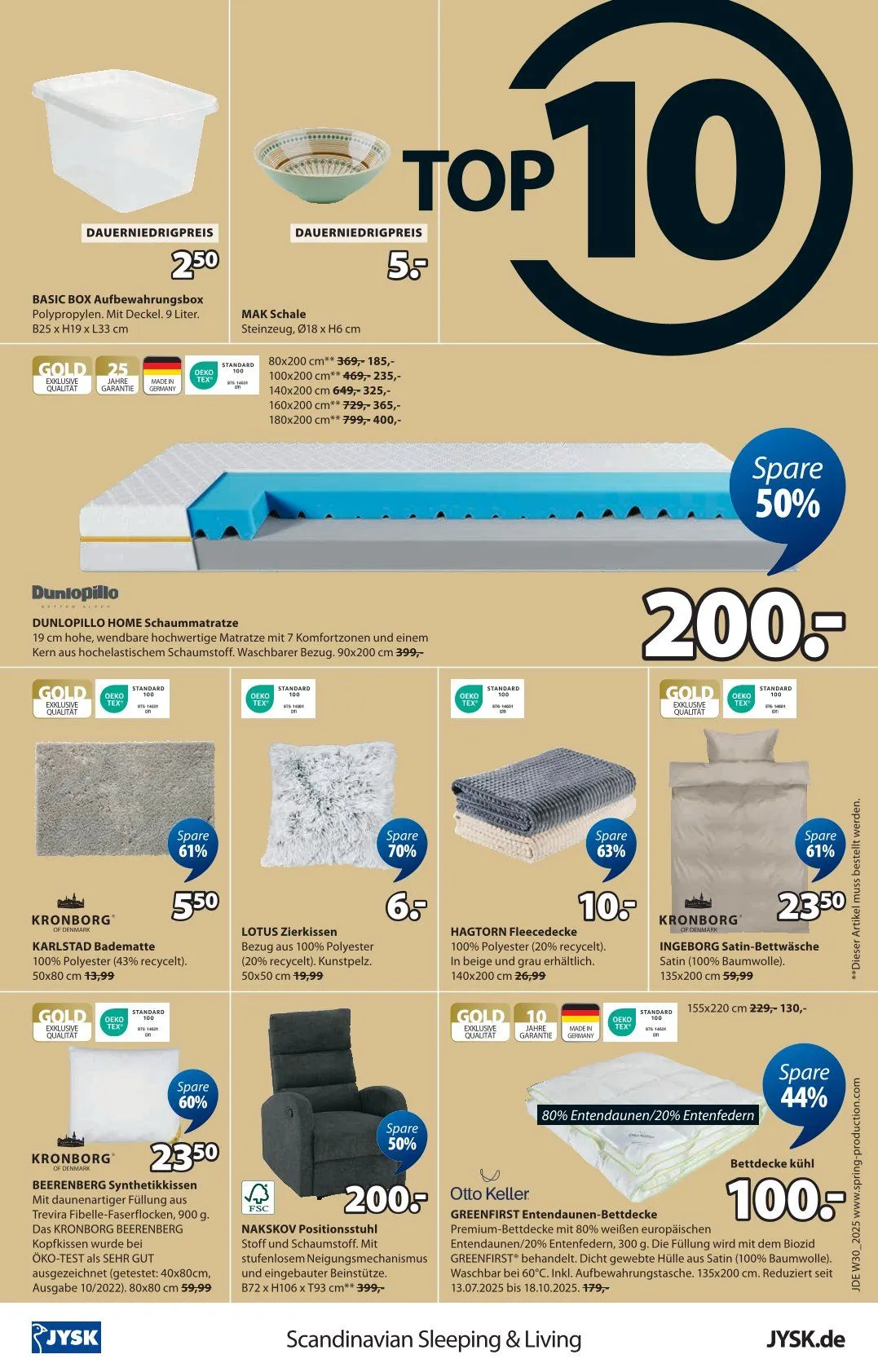 JYSK - Angebote von 13. Juli bis 16. August 2025 - Prospekt seite 17