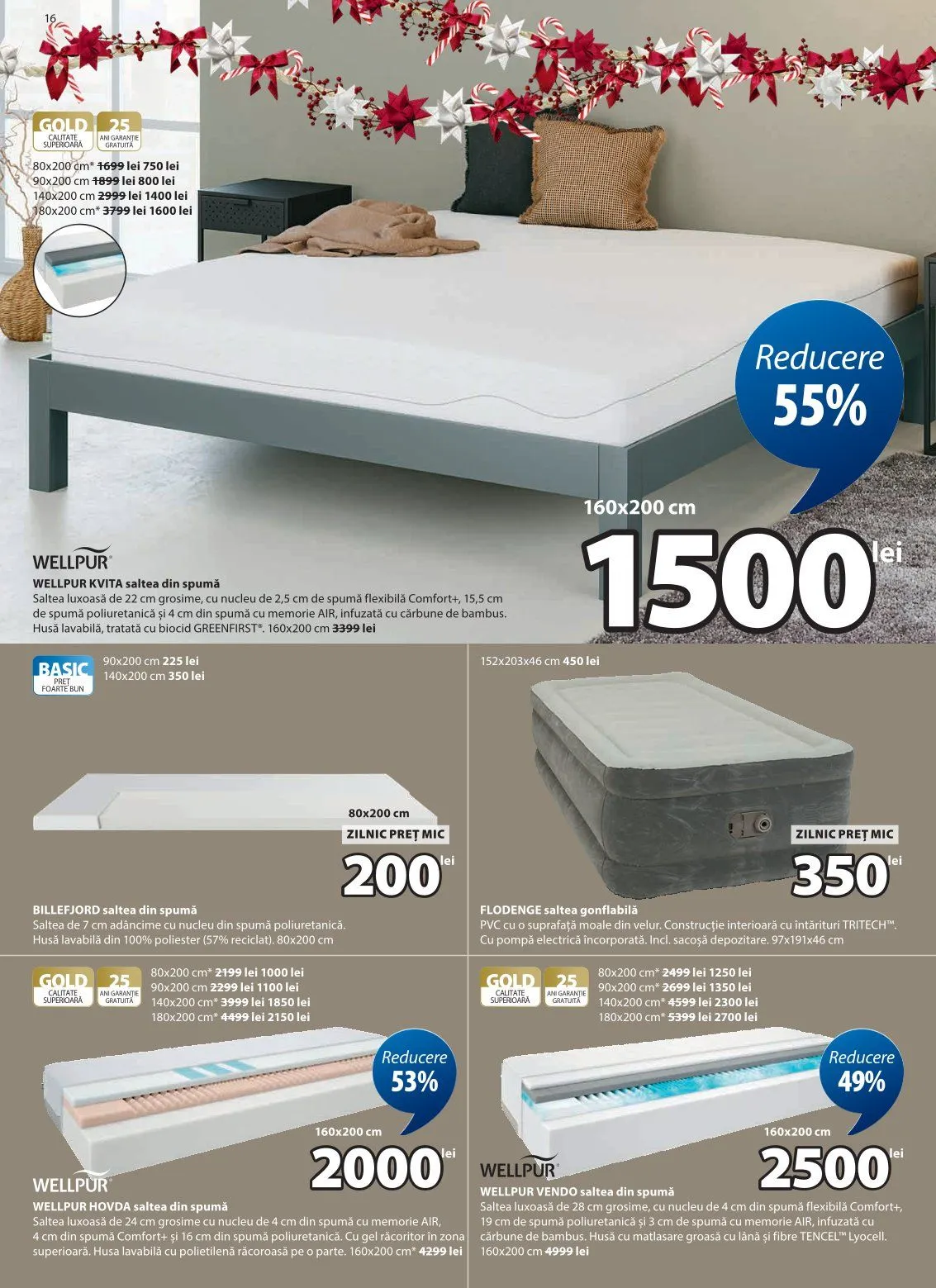 Catalog JYSK Oferte de la 25 noiembrie până la 24 decembrie 2025 - Revista Pagina 16