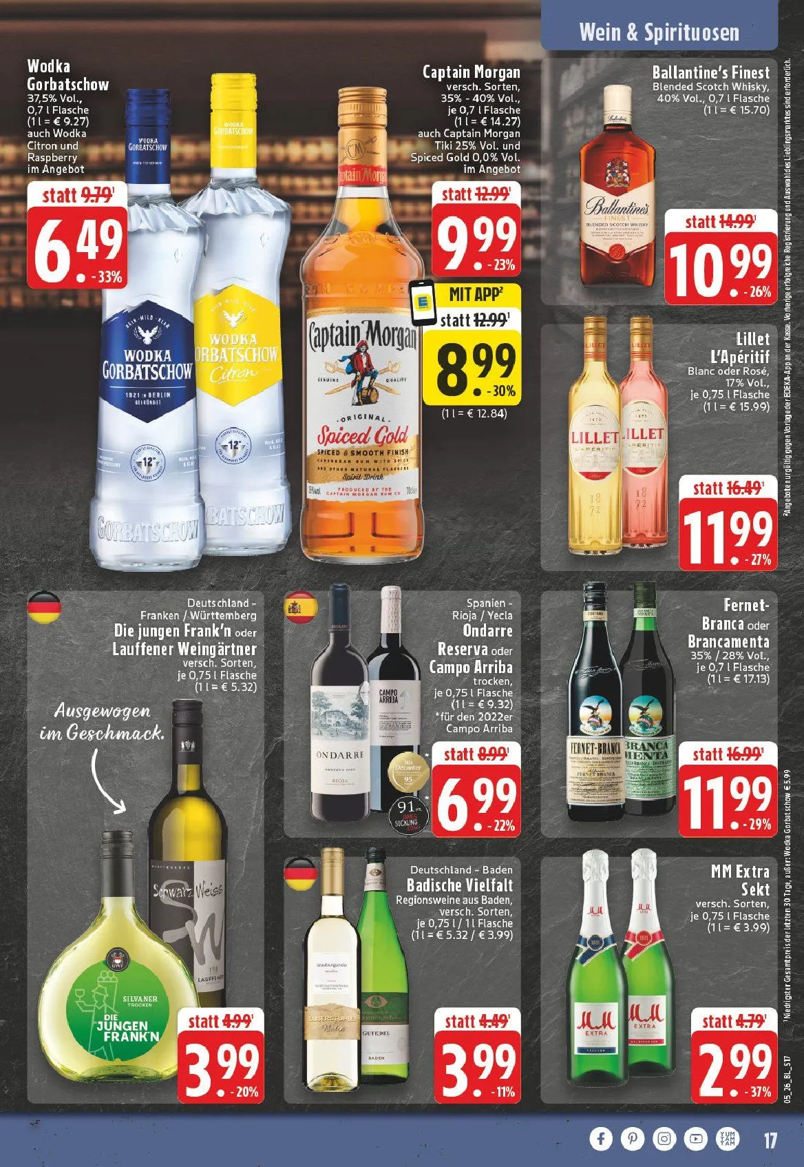Edeka Angebote von 25. Januar bis 30. Januar 2026 - Prospekt seite 17