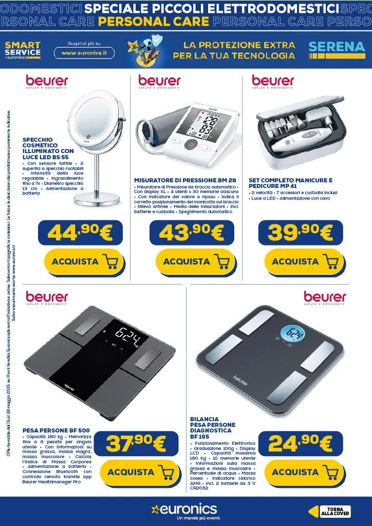 Offerta speciale di Euronics da 15 maggio a 28 maggio di 2025 - Pagina del volantino 24