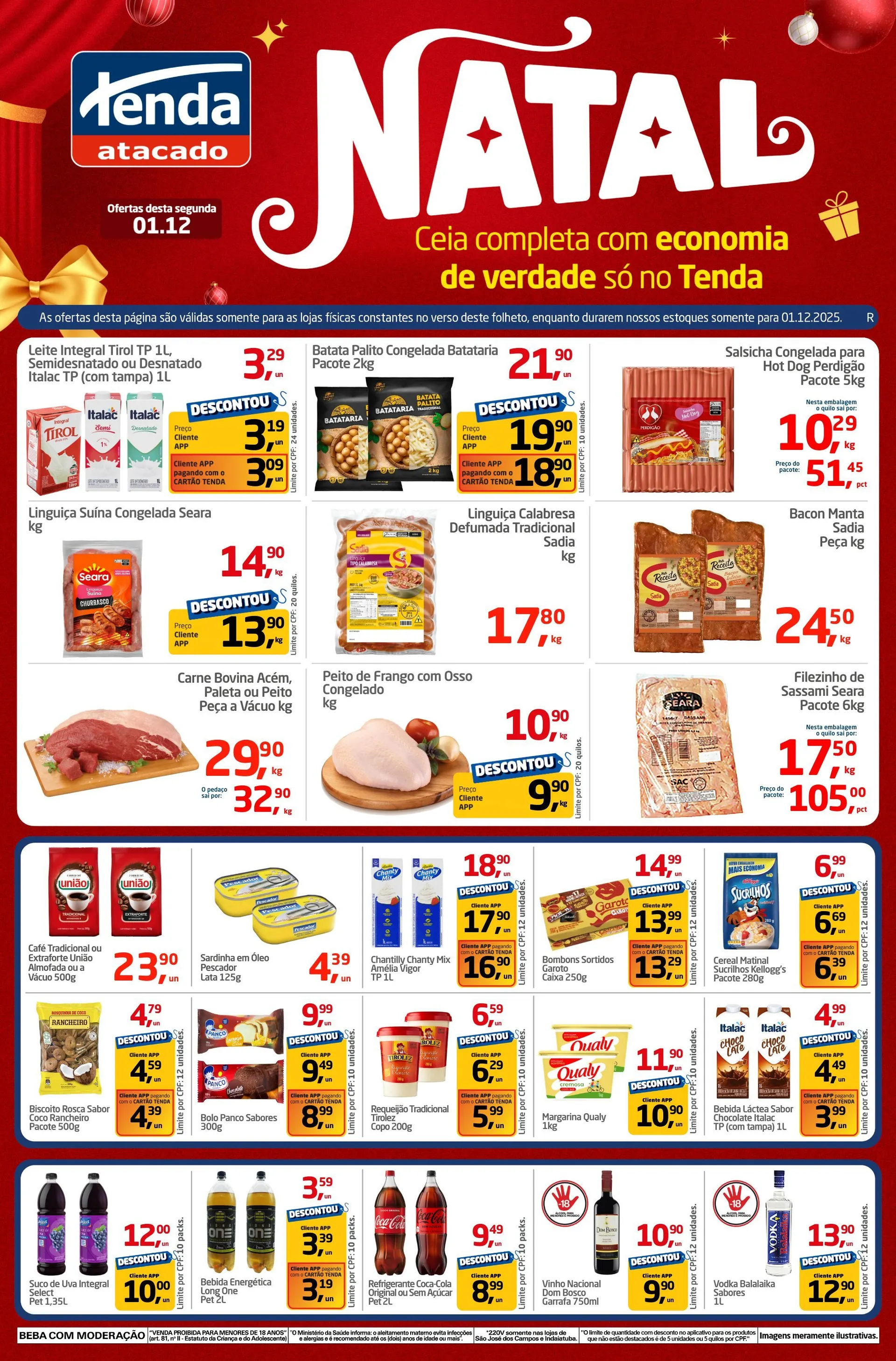 Encarte de Tenda Atacado Ofertas 1 de dezembro até 5 de dezembro 2025 - Pagina 1