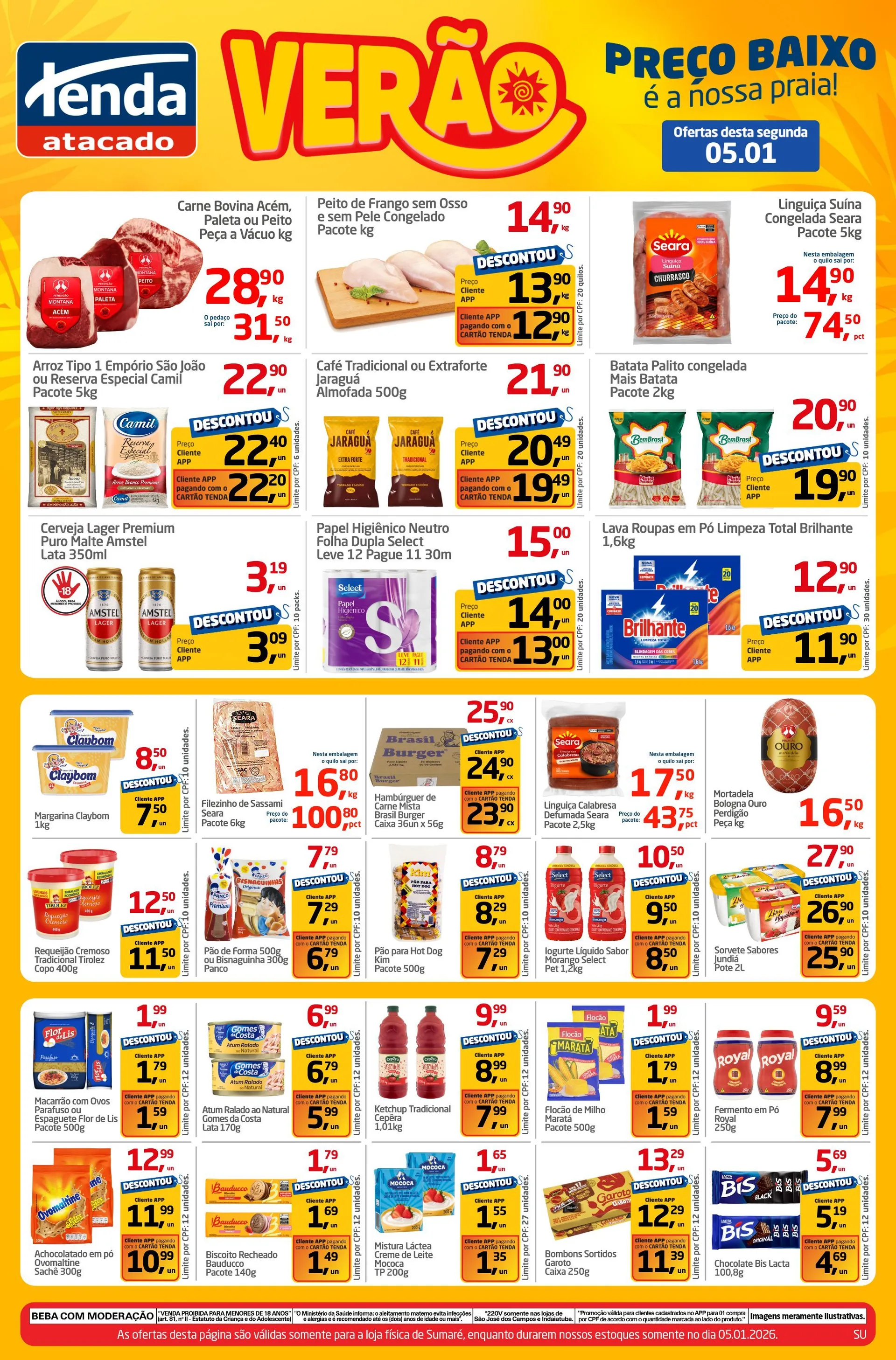 Encarte de  Folhetos Tenda Atacado 5 de janeiro até 5 de janeiro 2026 - Pagina 1