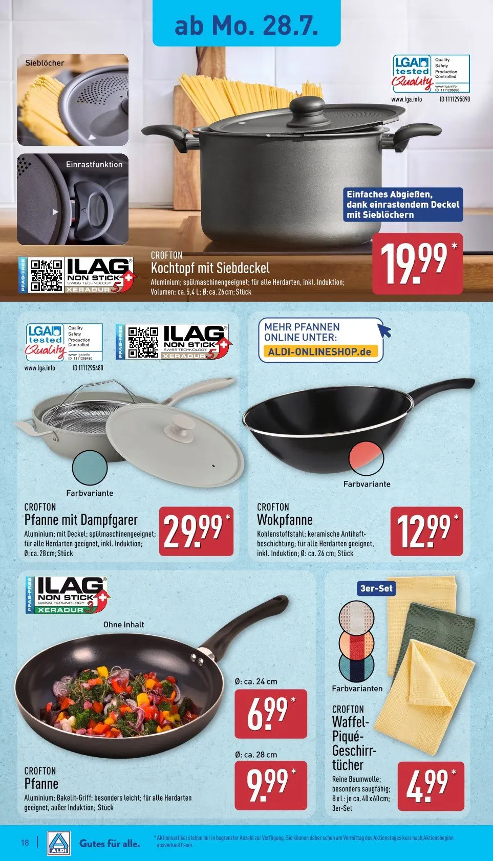 ALDI Nord Prospekte von 28. Juli bis 2. August 2025 - Prospekt seite 18