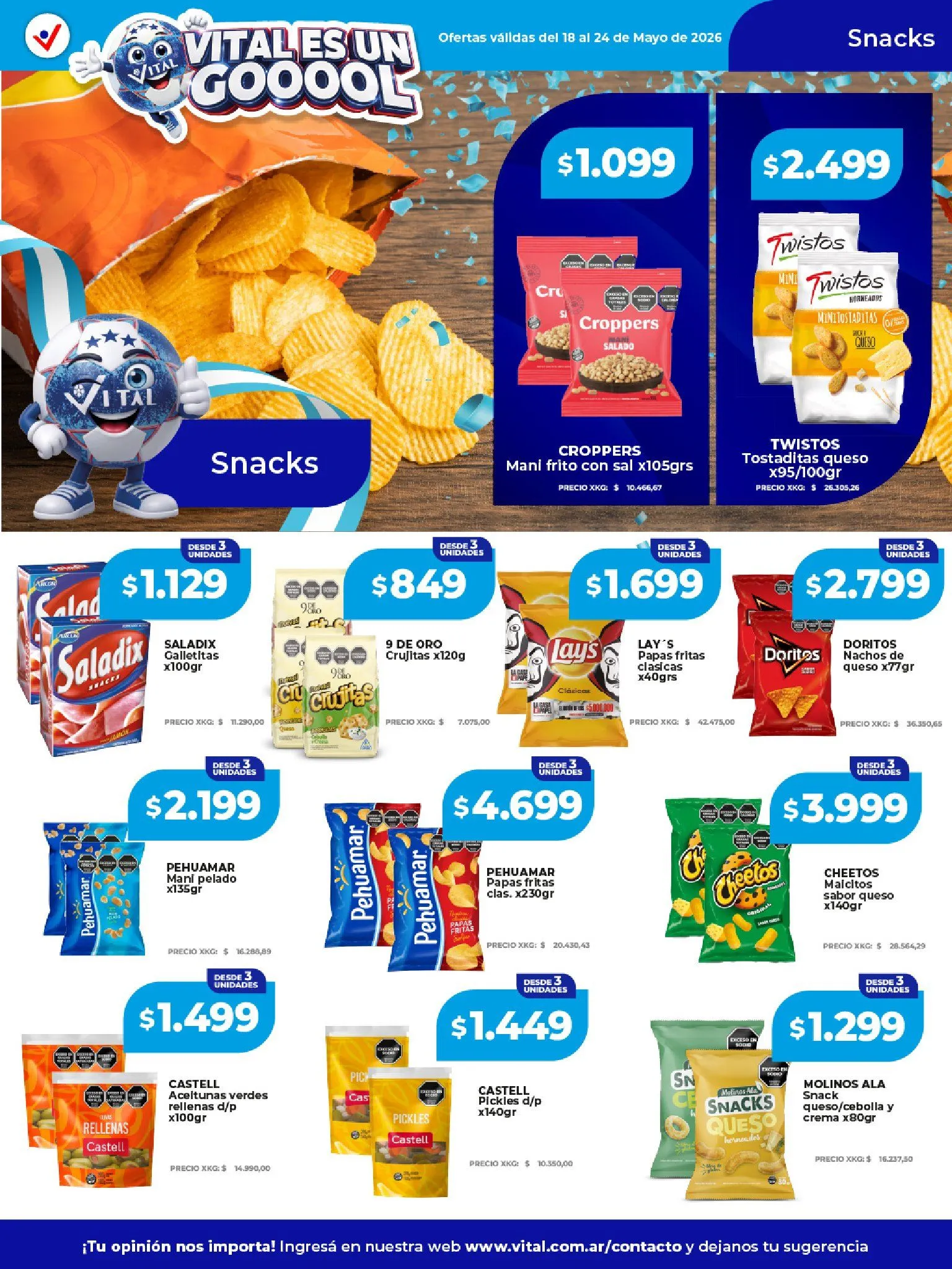 Ofertas de Vital Ofertas 18 de mayo al 24 de mayo 2026 - Página 18 del catálogo