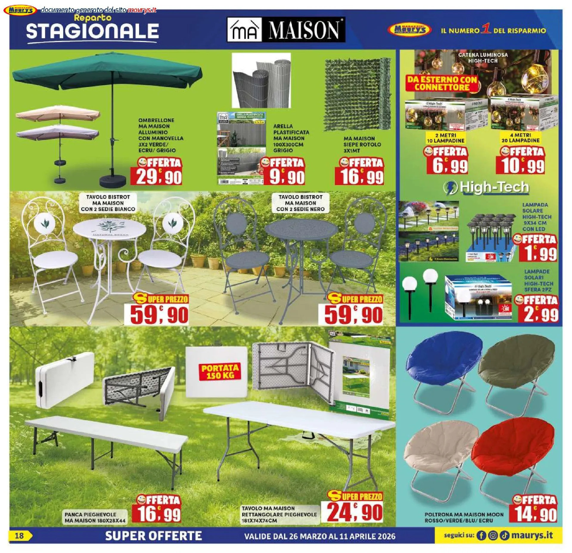 Maury's Volantino da 30 marzo a 6 aprile di 2026 - Pagina del volantino 18