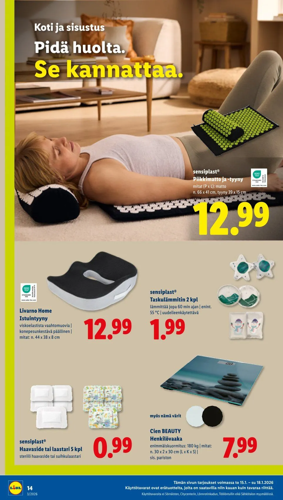Lidl Kaupan Tarjoukset voimassa alkaen 15. tammikuuta - 18. tammikuuta 2026 - Tarjouslehti sivu 18