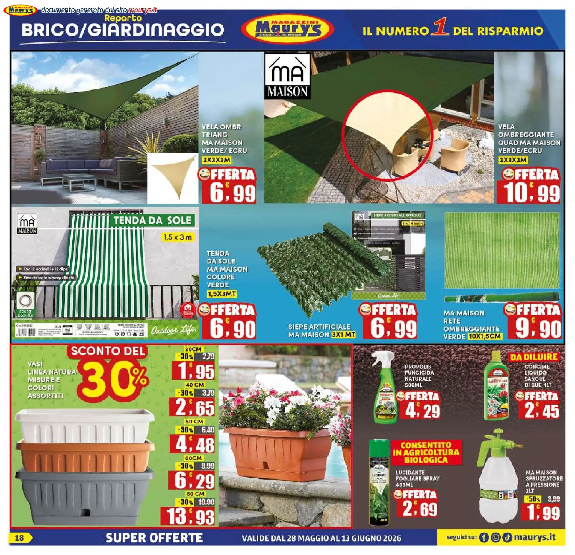 Maury's Volantino da 28 maggio a 13 giugno di 2026 - Pagina del volantino 16