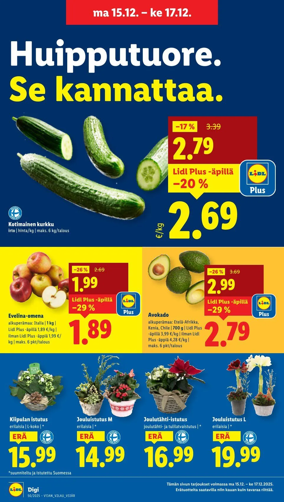 Lidl uusimmat tarjoukset voimassa alkaen 11. joulukuuta - 17. joulukuuta 2025 - Tarjouslehti sivu 18