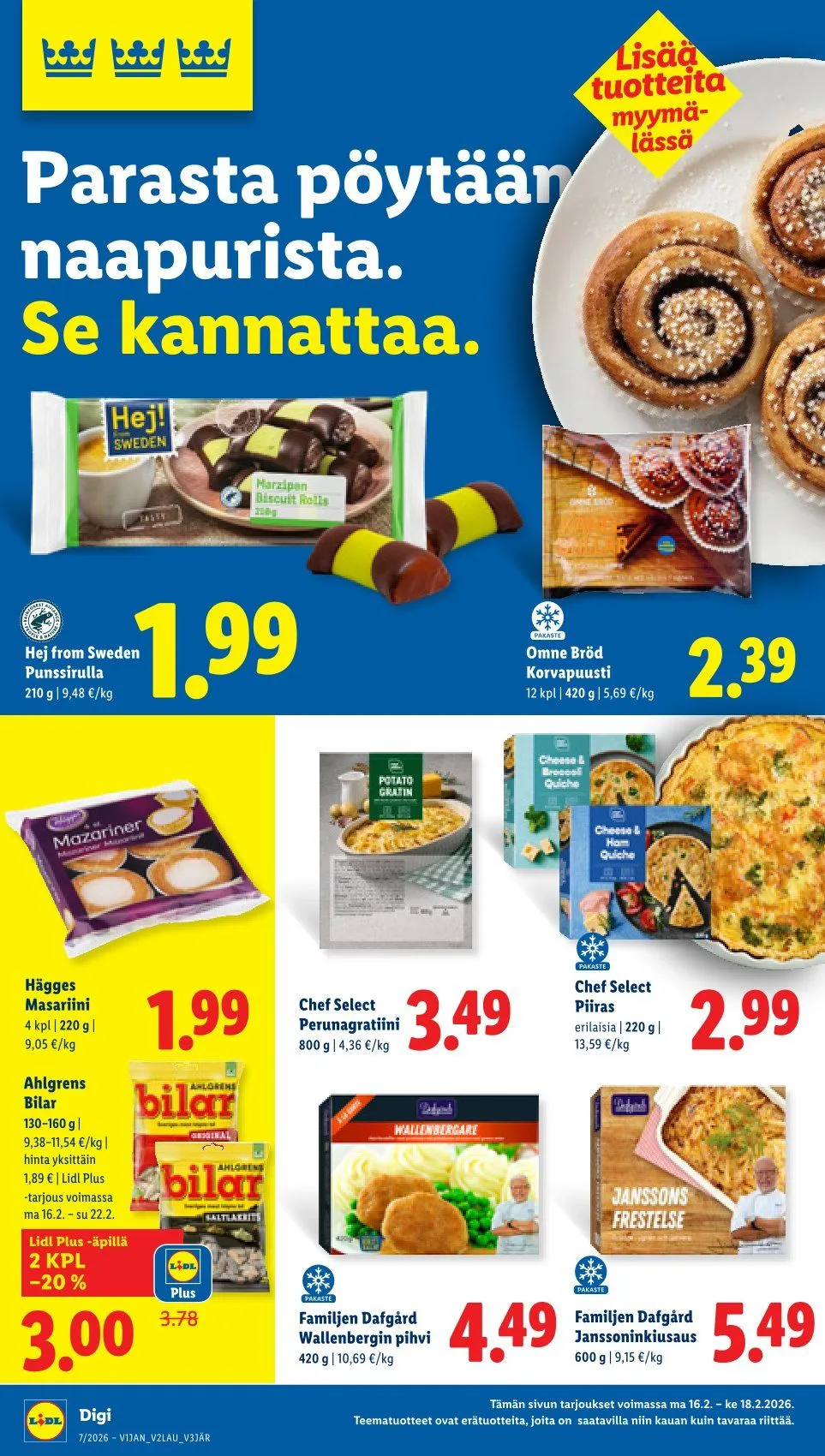 Kaupan Lidl Tarjoukset voimassa alkaen 12. helmikuuta - 15. helmikuuta 2026 - Tarjouslehti sivu 18
