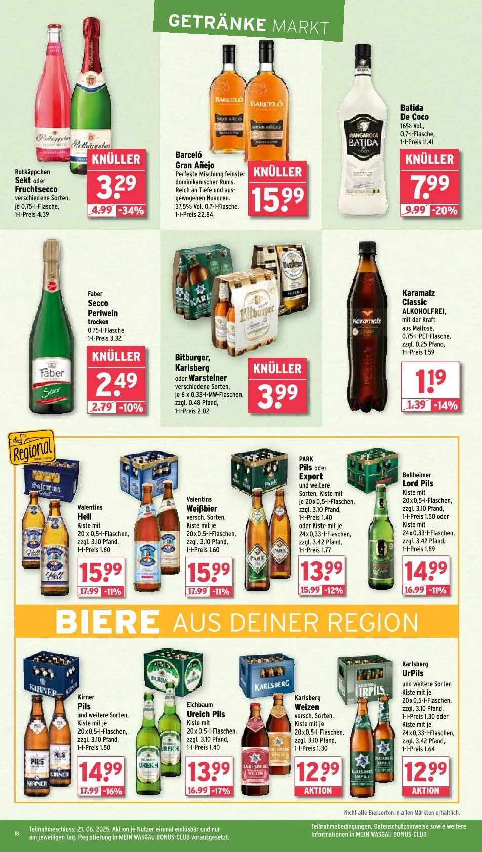 Wasgau Prospekt von 16. Juni bis 21. Juni 2025 - Prospekt seite 21