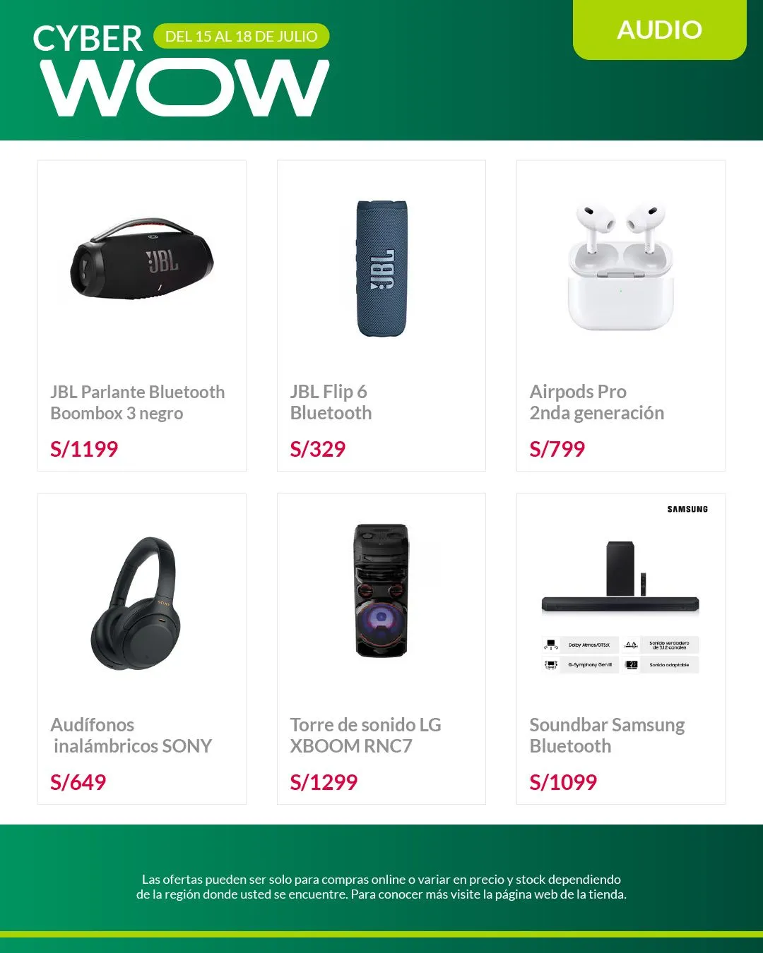Catalogo de OFERTAS DE CYBER WOW 15 de julio al 18 de julio 2024 - Pag 17