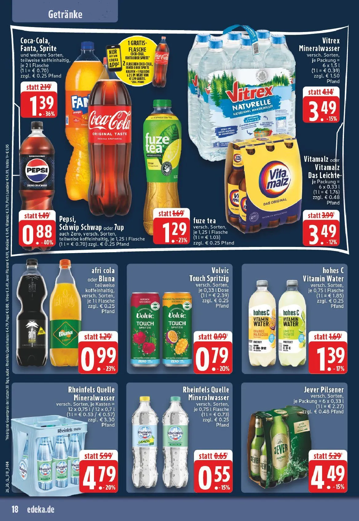 Edeka Angebote von 22. Juni bis 27. Juni 2026 - Prospekt seite 18