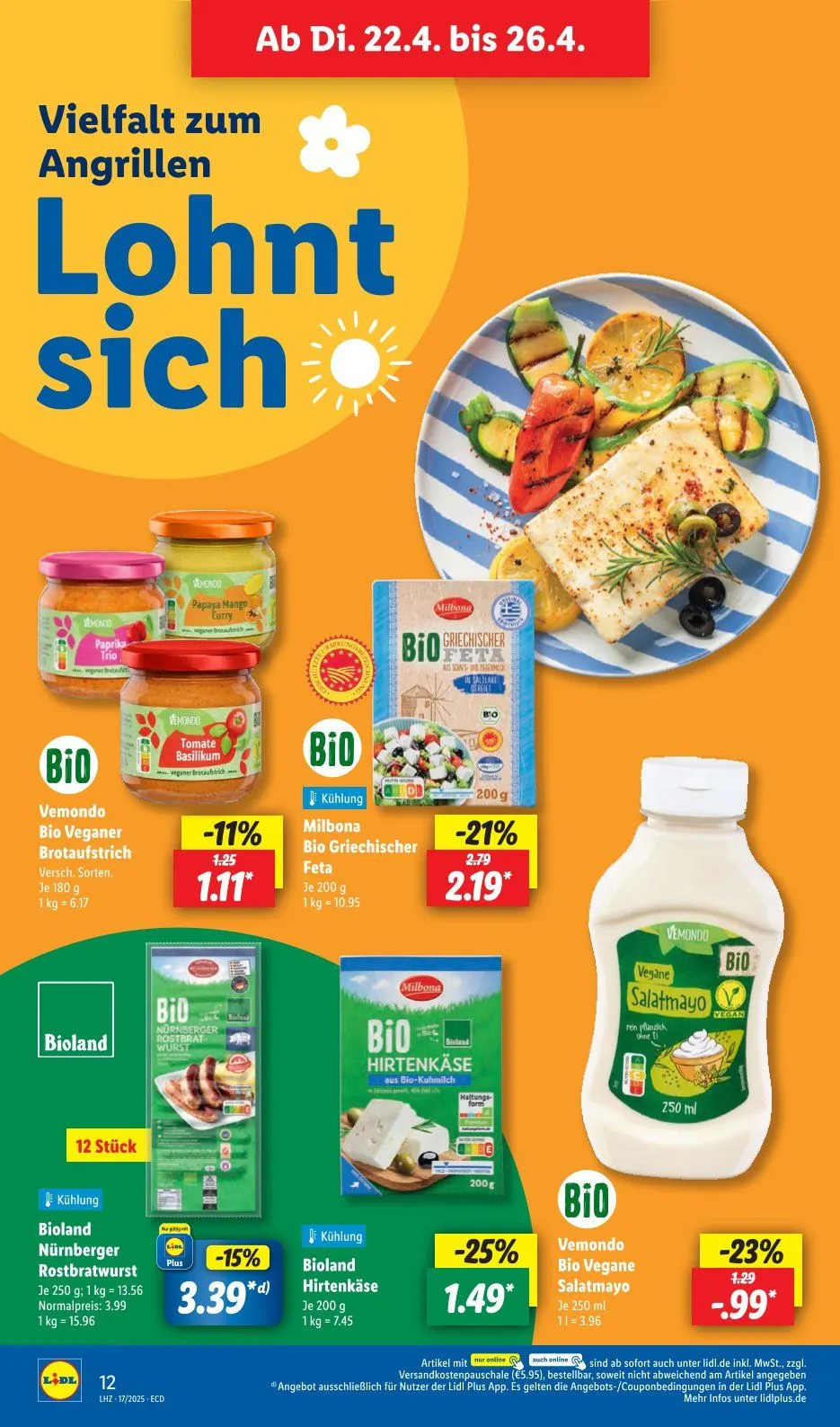 Lidl Angebote von 22. April bis 26. April 2025 - Prospekt seite 18