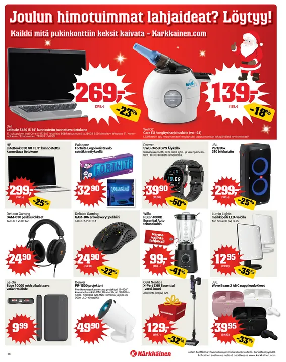  Kaupan Kärkkäinen  voimassa alkaen 17. joulukuuta - 23. joulukuuta 2025 - Tarjouslehti sivu 18