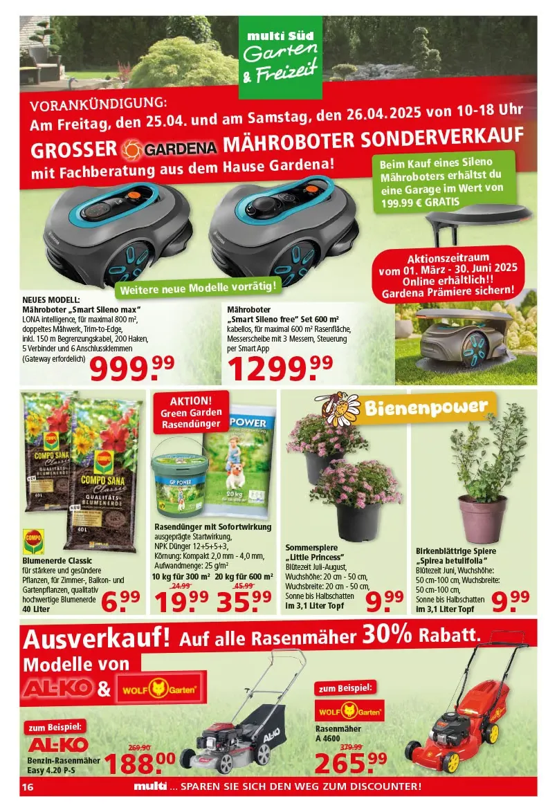 Multi Markt Angebote von 22. April bis 26. April 2025 - Prospekt seite 16